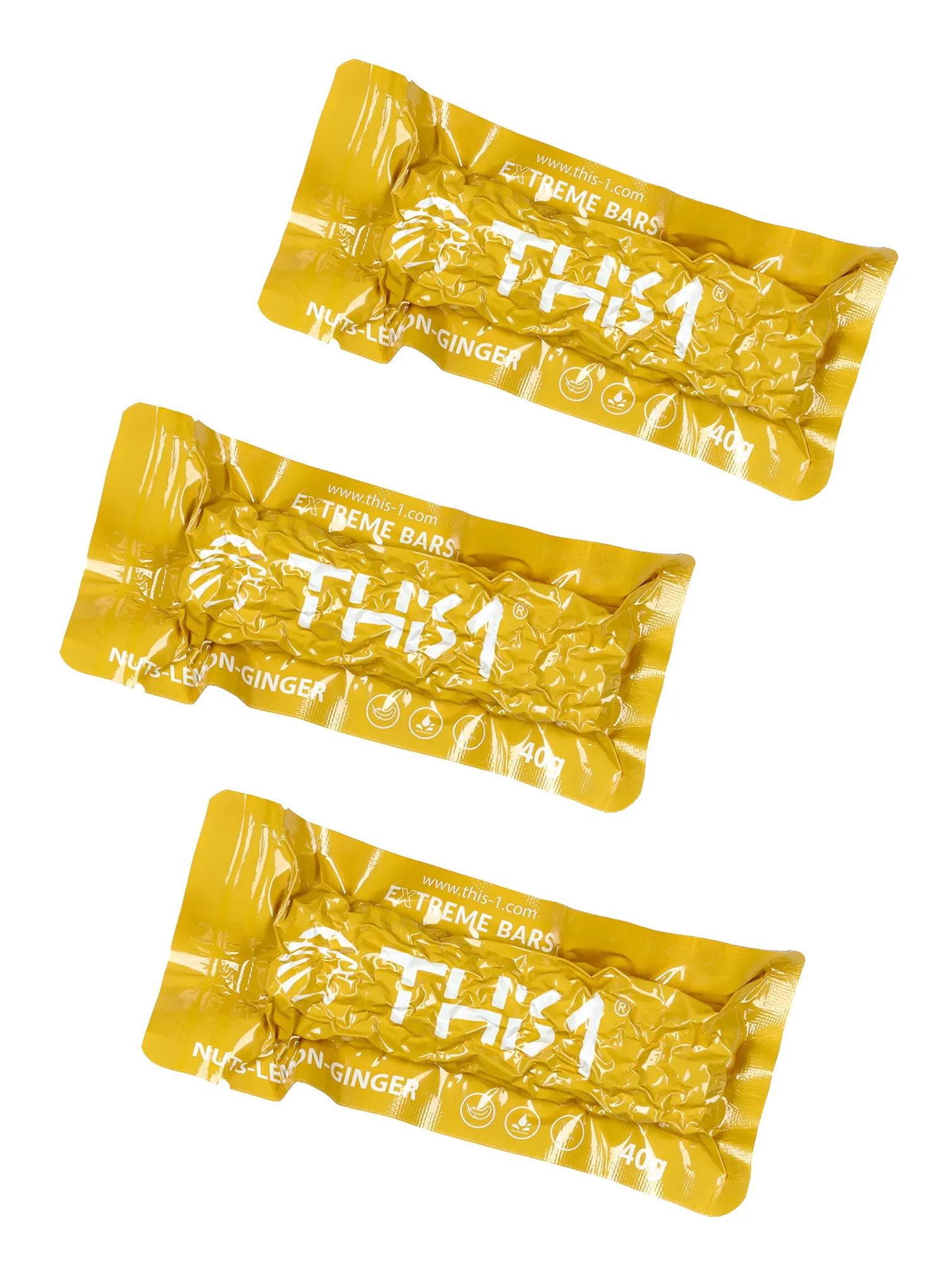Energetinis batonėlis This-1 Energy 3 pack - nuts/lemon/ginger