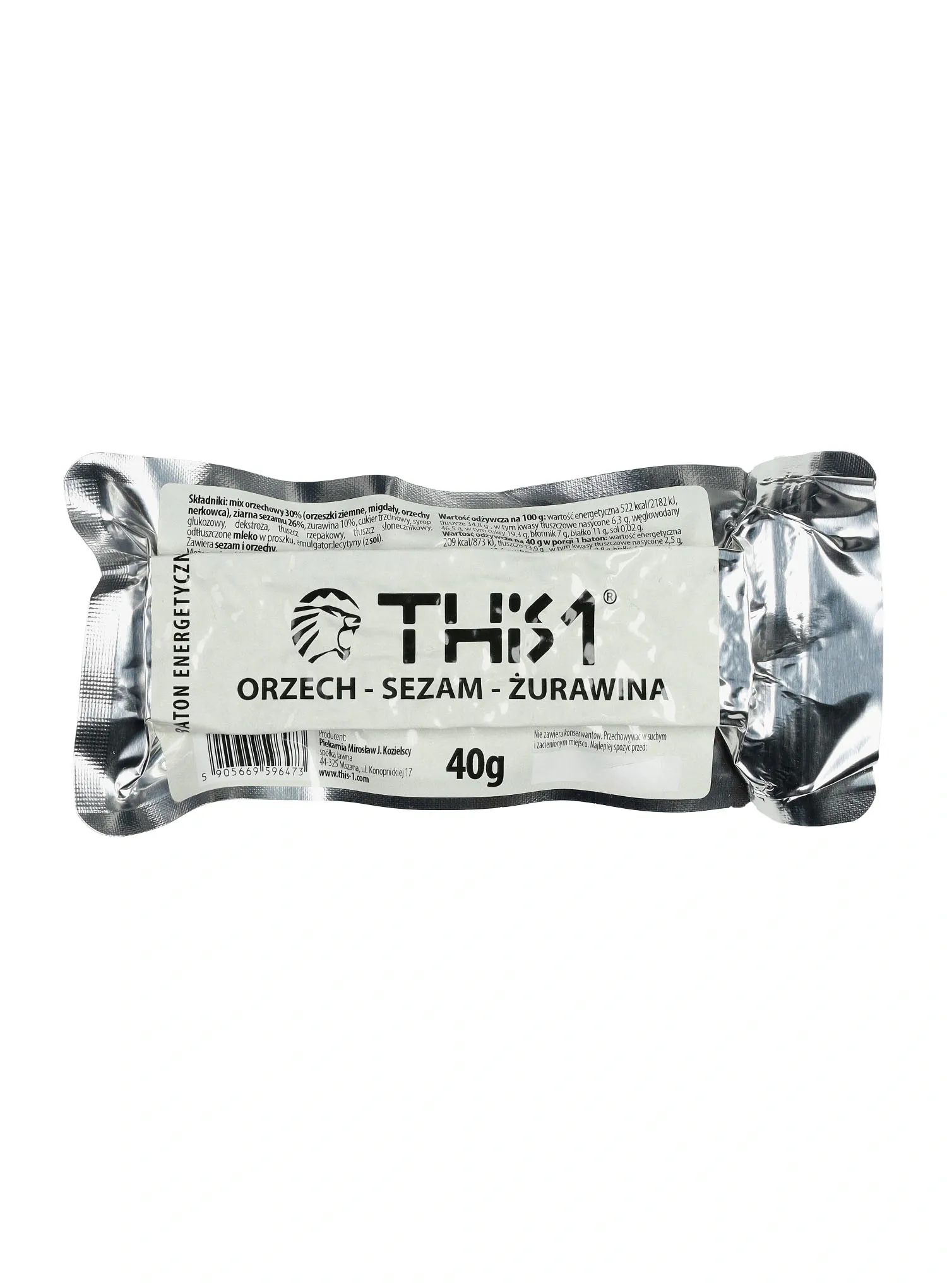 Energetinis batonėlis This-1 Energy 3 pack - nuts/lemon/ginger, nuts/sesame/cranberry, nuts/black currant