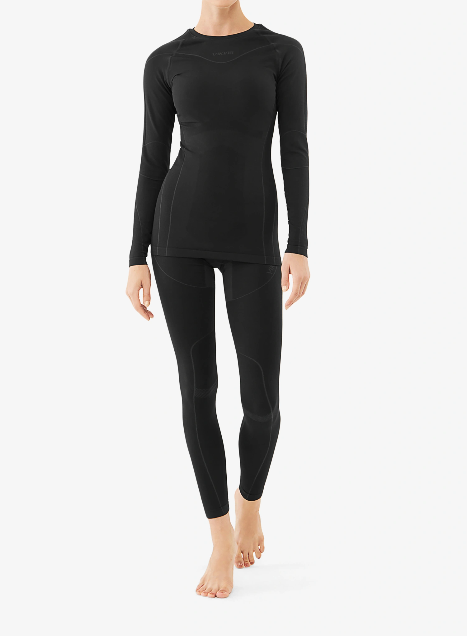 Moteriški termo apatiniai Viking Base Layer Gaja Set - black