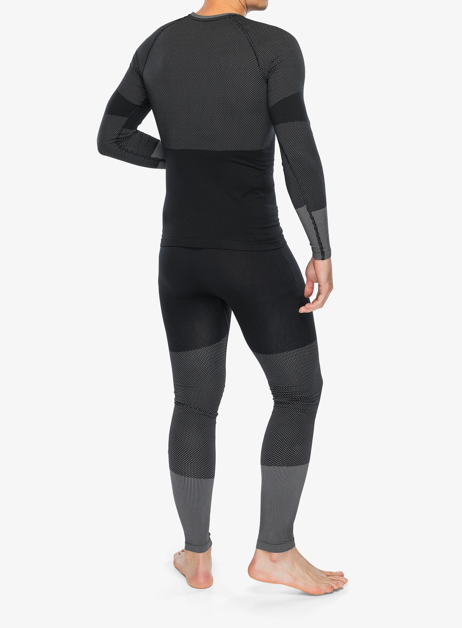 Termoaktyvus apatinis trikotažas Odlo Fundamentals Performance Warm Set Long - black