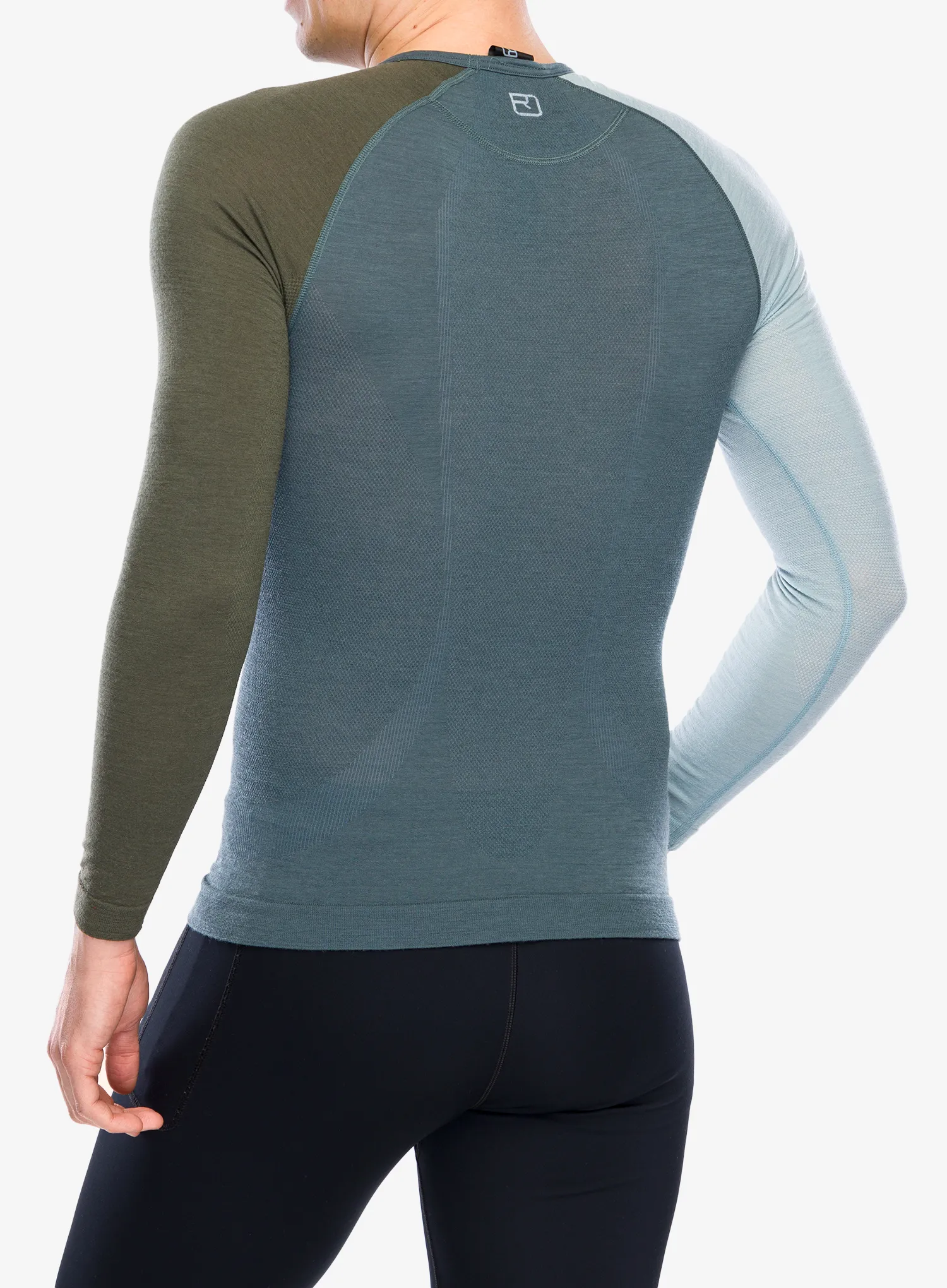 Termoaktyvus apatinis trikotažas Ortovox 120 Comp Light Long Sleeve - dark arctic grey