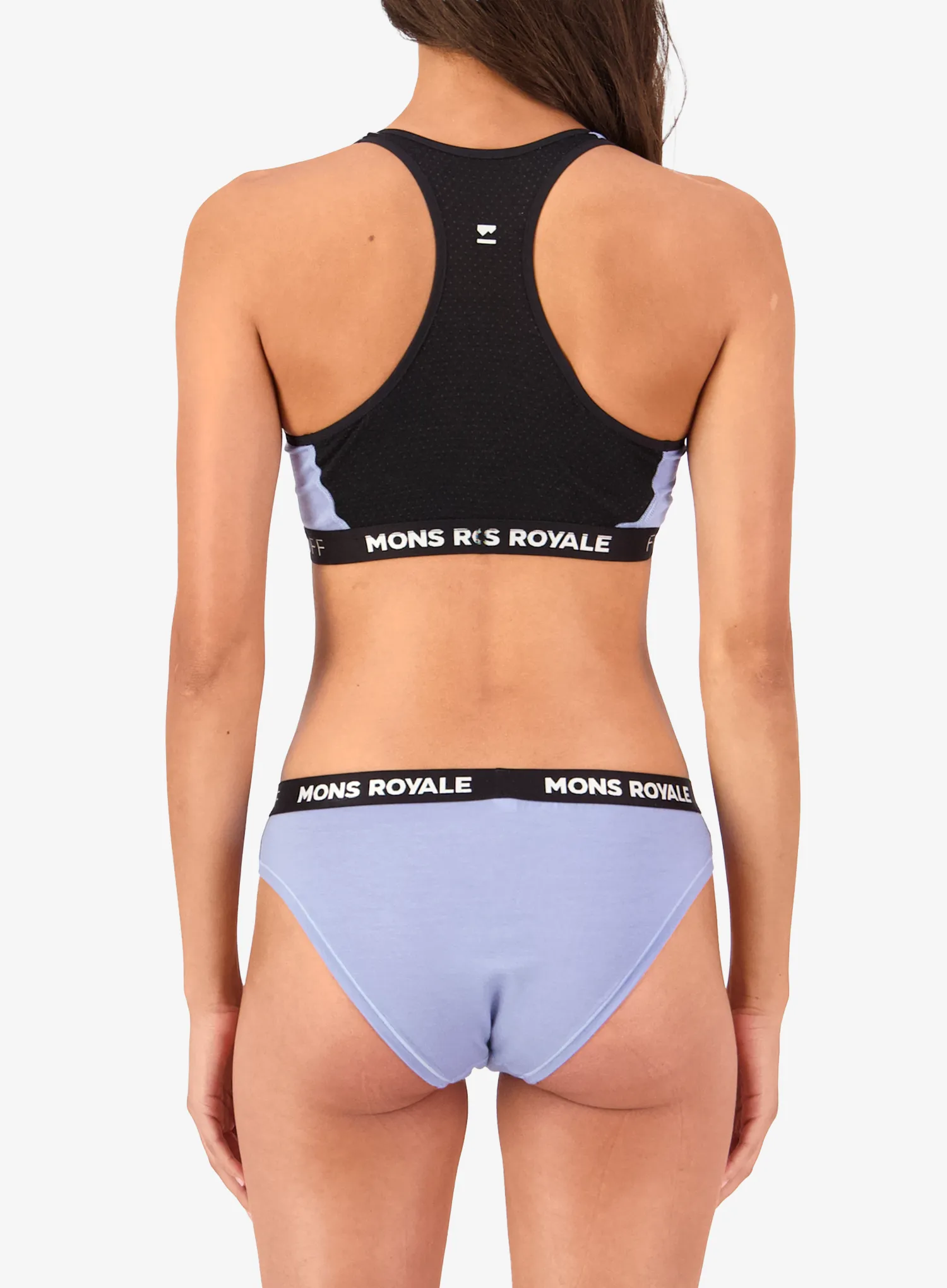 Sportinė liemenėlė Mons Royale Sierra Merino Sports Bra - skyline/black