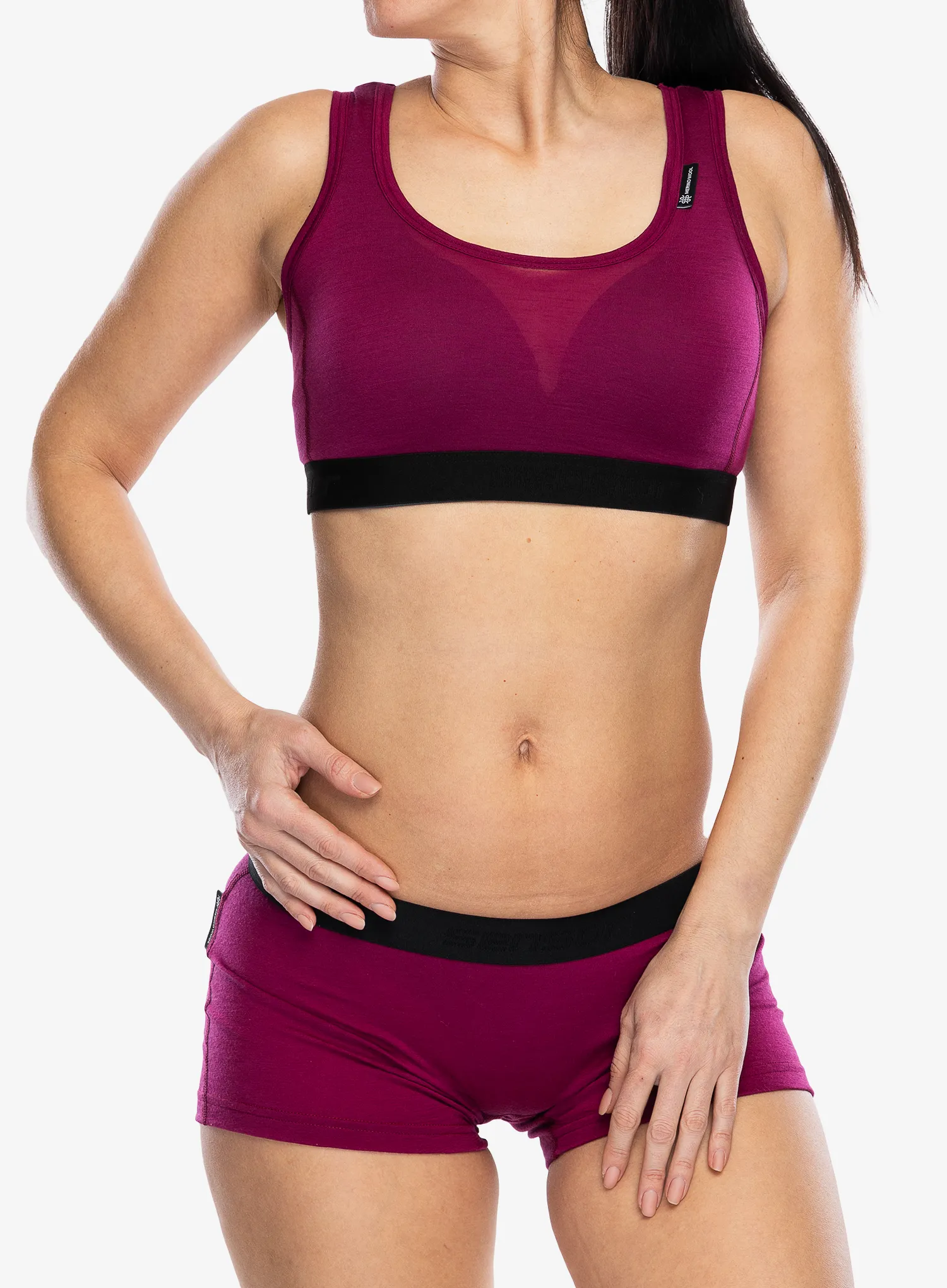 Sportinė liemenėlė Sensor Merino Active Bra - lilla
