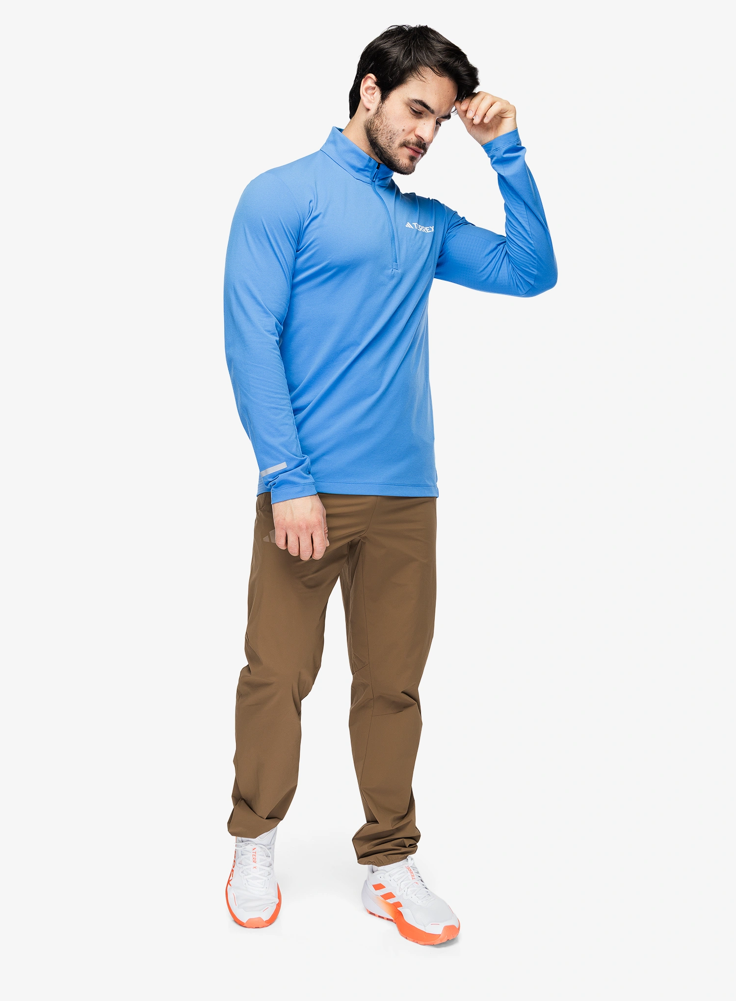 Džemperis adidas TERREX Xploric Half Zip Ls - ray blue