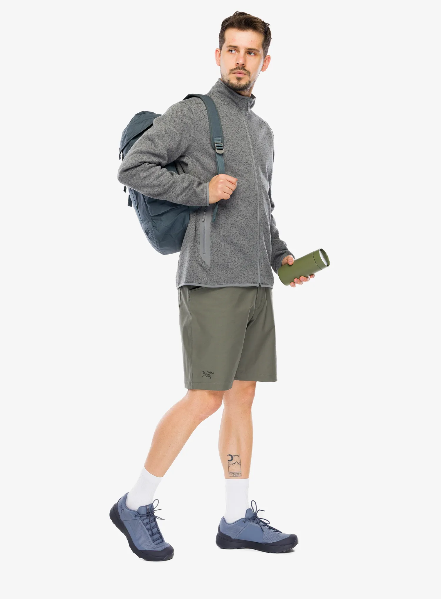 Džemperis Arcteryx Covert Cardigan - cloud heather/void