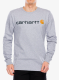 Džemperis Carhartt Core Logo T-Shirt L/S - heather grey