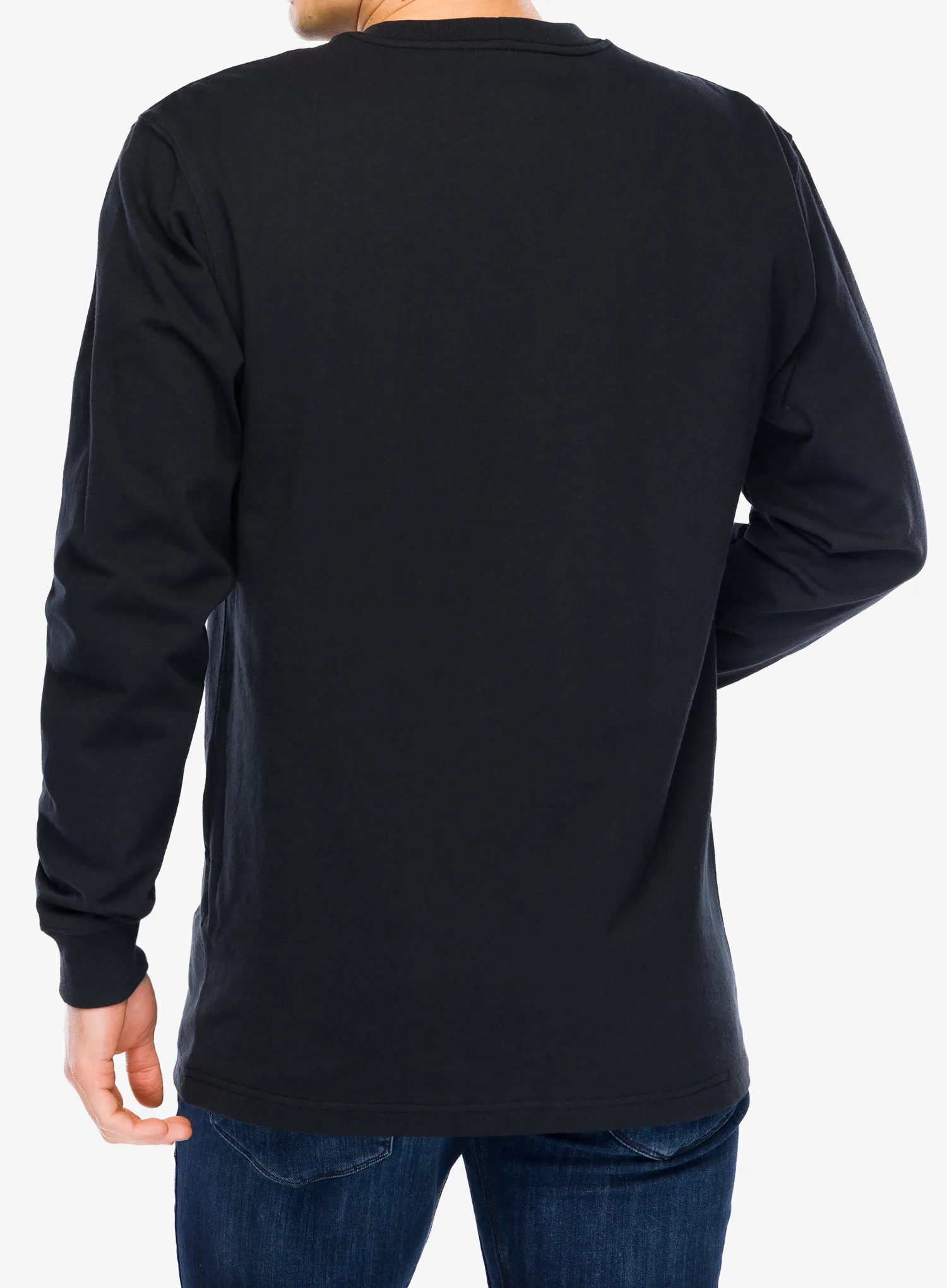 Džemperis Carhartt Workwear Pocket T-Shirt L/S - black