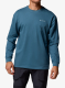 Džemperis Columbia Black Butte LS Graphic Tee - everblue/trailmap