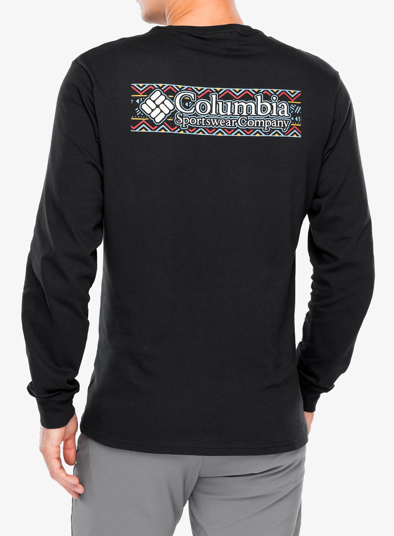 Džemperis Columbia Explorers Canyon LS T-Shirt - black/branded blanket