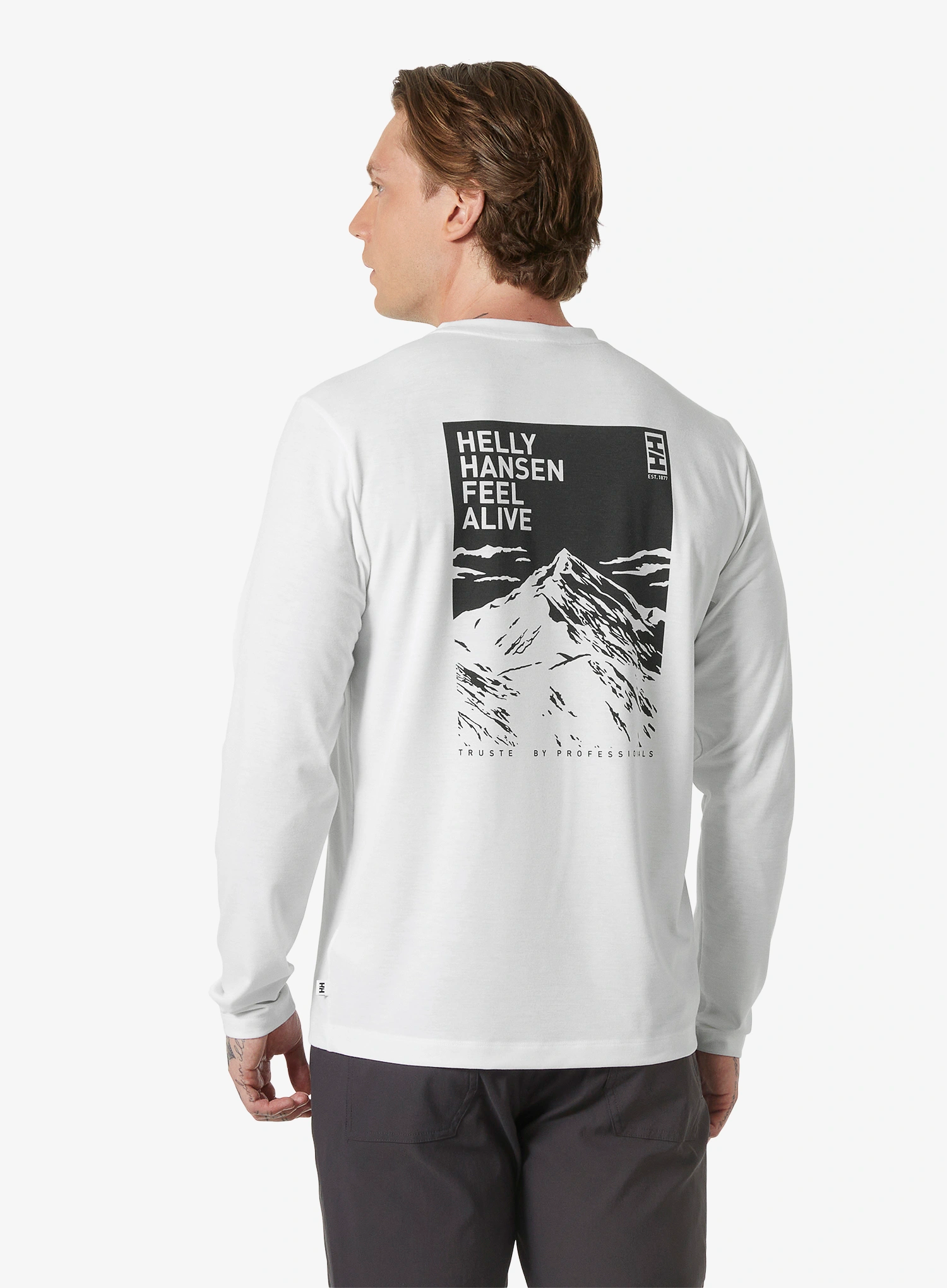 Džemperis Helly Hansen Skog Graphic LS Tee - white