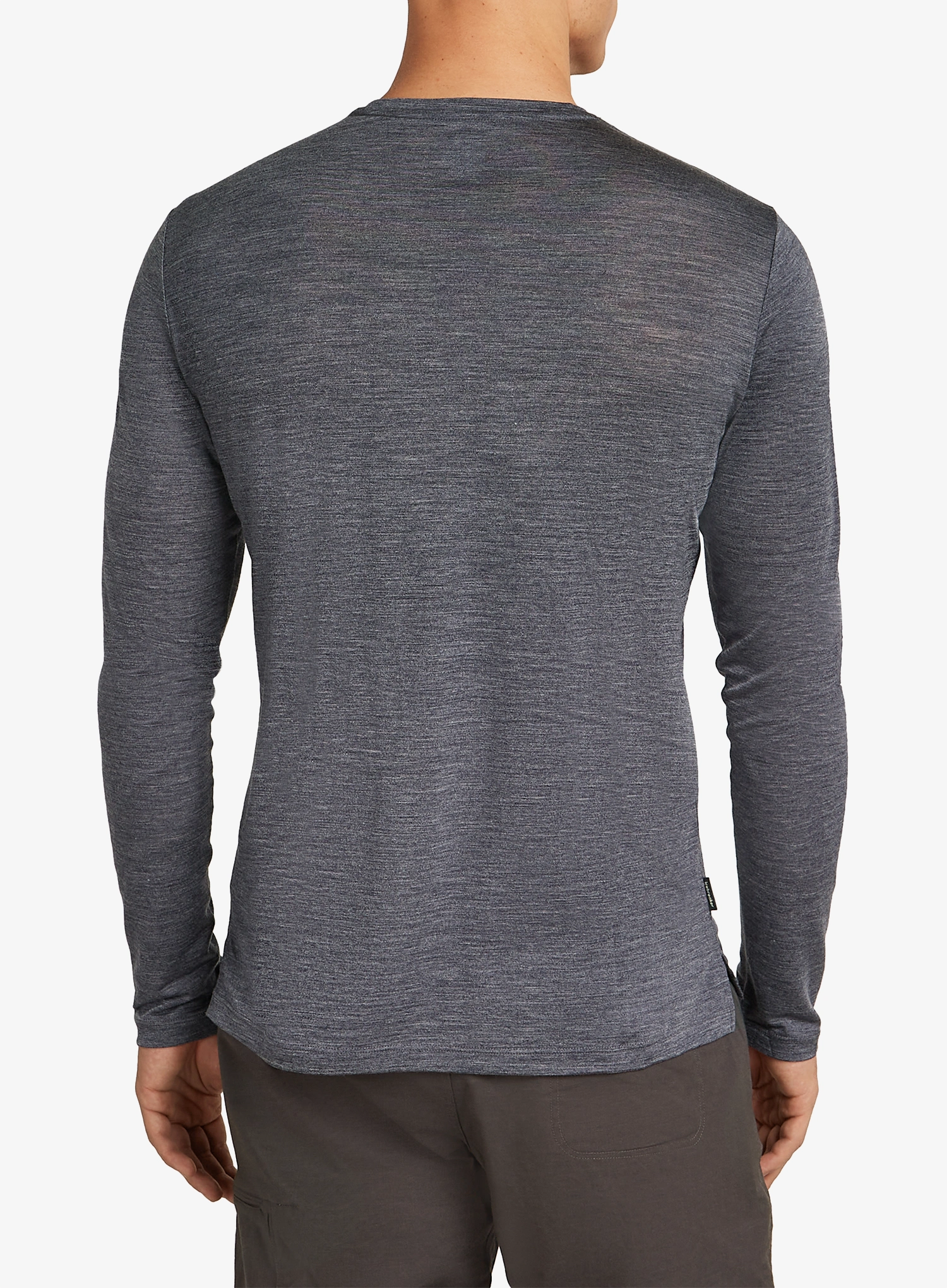 Džemperis Icebreaker Merino 125 Cool-Lite Sphere III LS Tee - midnight navy hthr