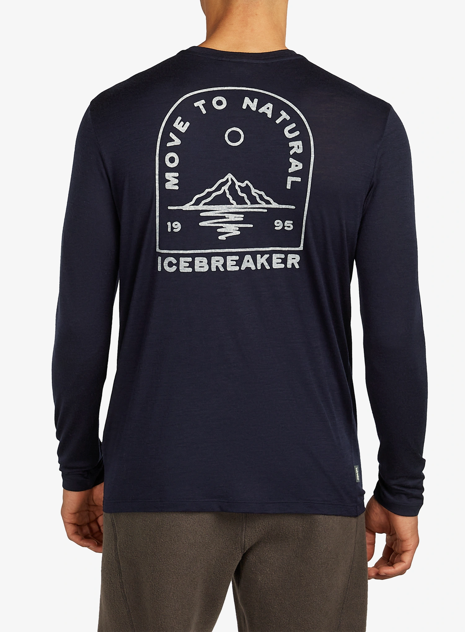 Džemperis Icebreaker Merino 150 Tech Lite LS Tee Road To Cook - midnight navy