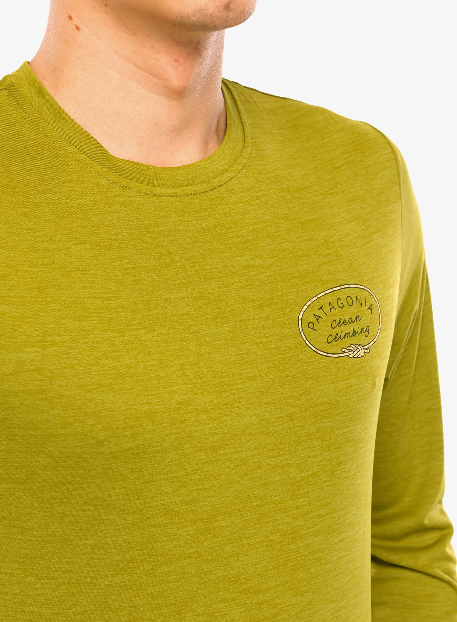 Džemperis Patagonia L/S Cap Cool Daily Graphic Shirt Lands - clean climb roots/graze green