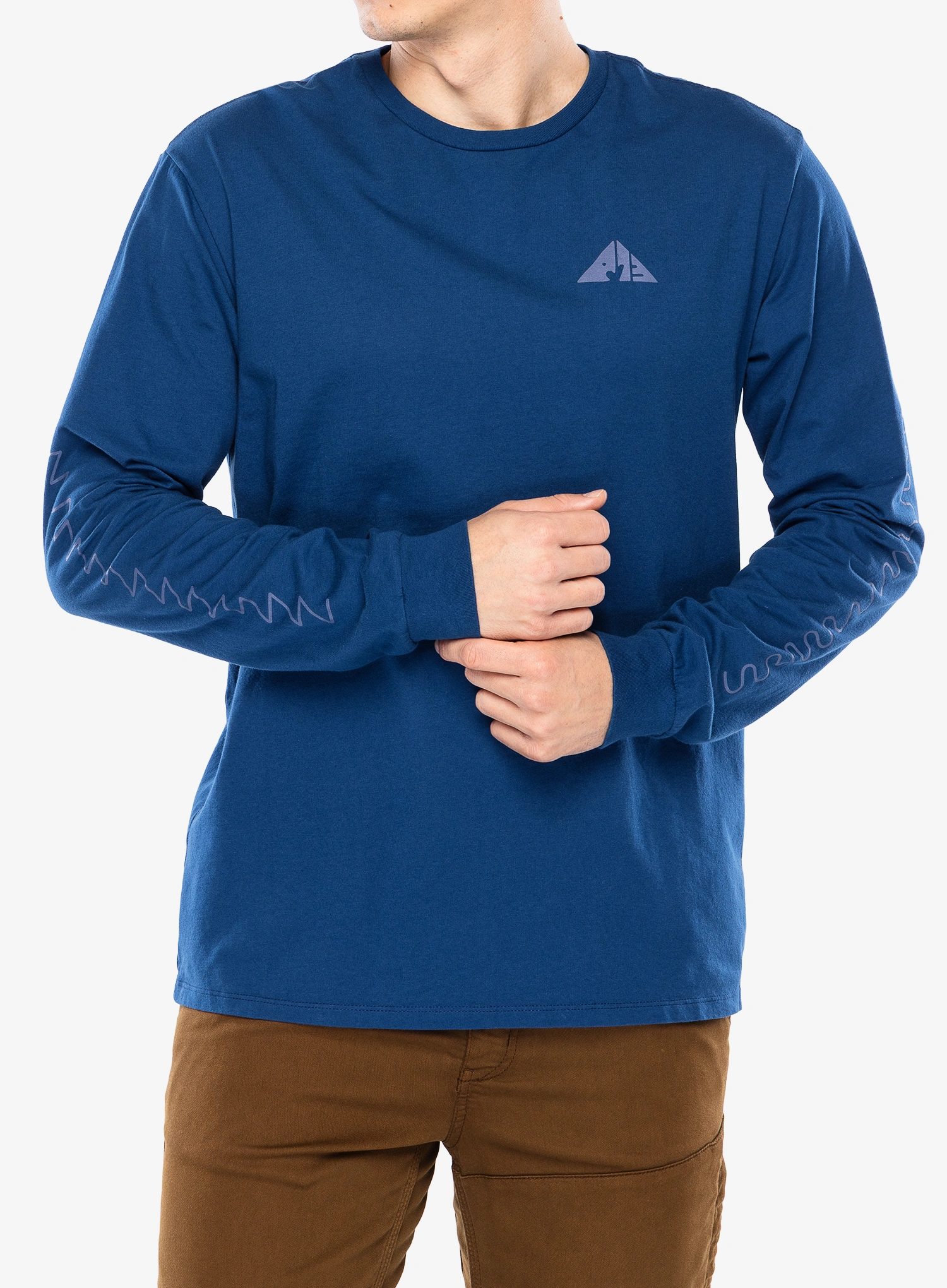 Džemperis Patagonia L/S Driftways Organic T-Shirt - clement blue