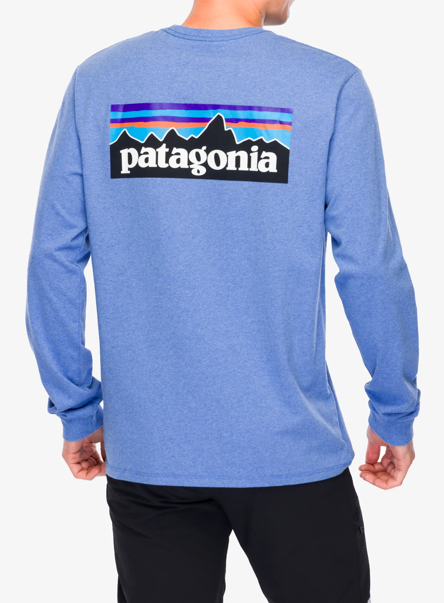 Džemperis Patagonia L/S P-6 Logo Responsibili-Tee - abundant blue