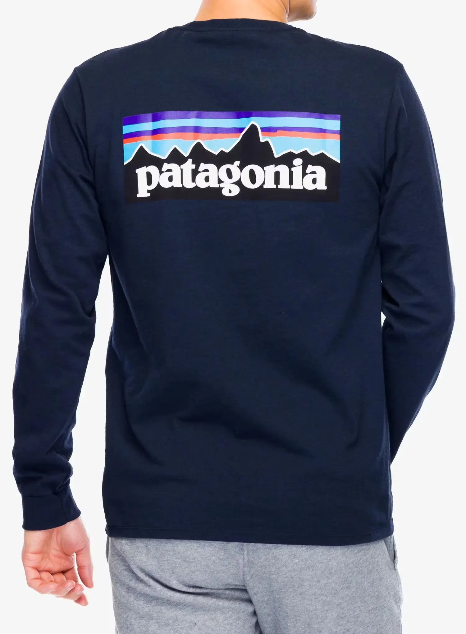 Džemperis Patagonia L/S P-6 Logo Responsibili-Tee - new navy