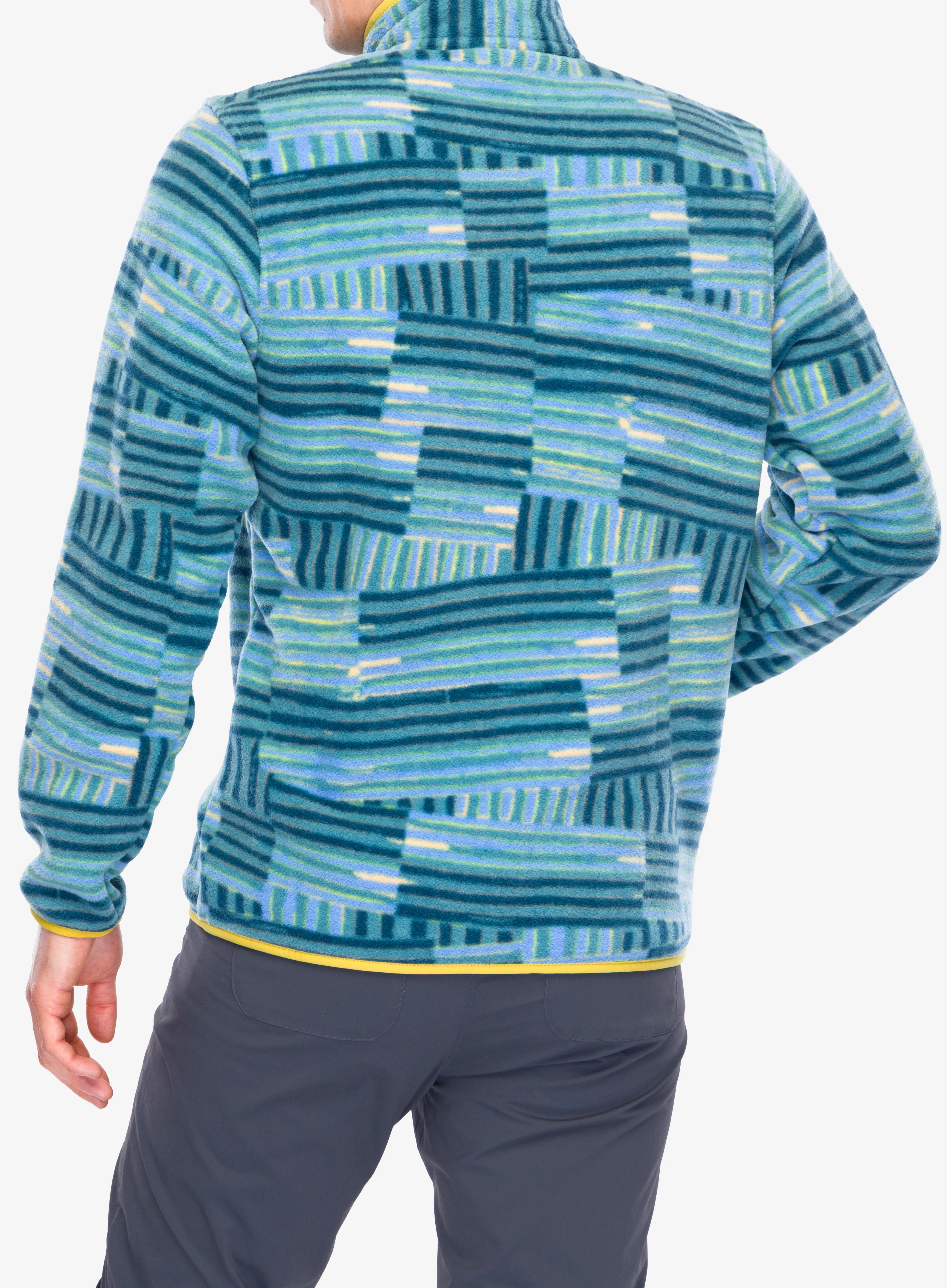 Džemperis Patagonia Lightweight Synch Snap-T Pullover - quilty fitz/wetland blue