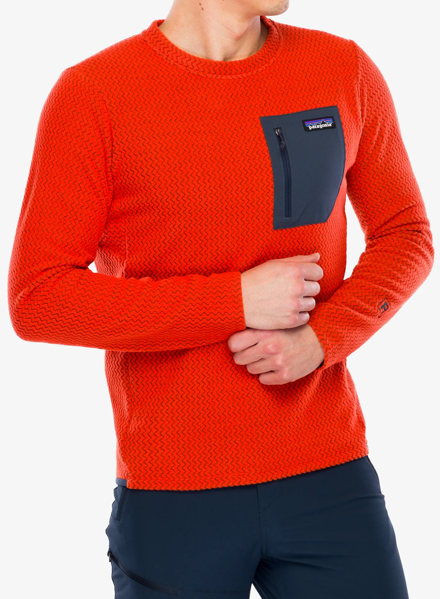 Džemperis Patagonia R1 Air Crew - pollinator orange