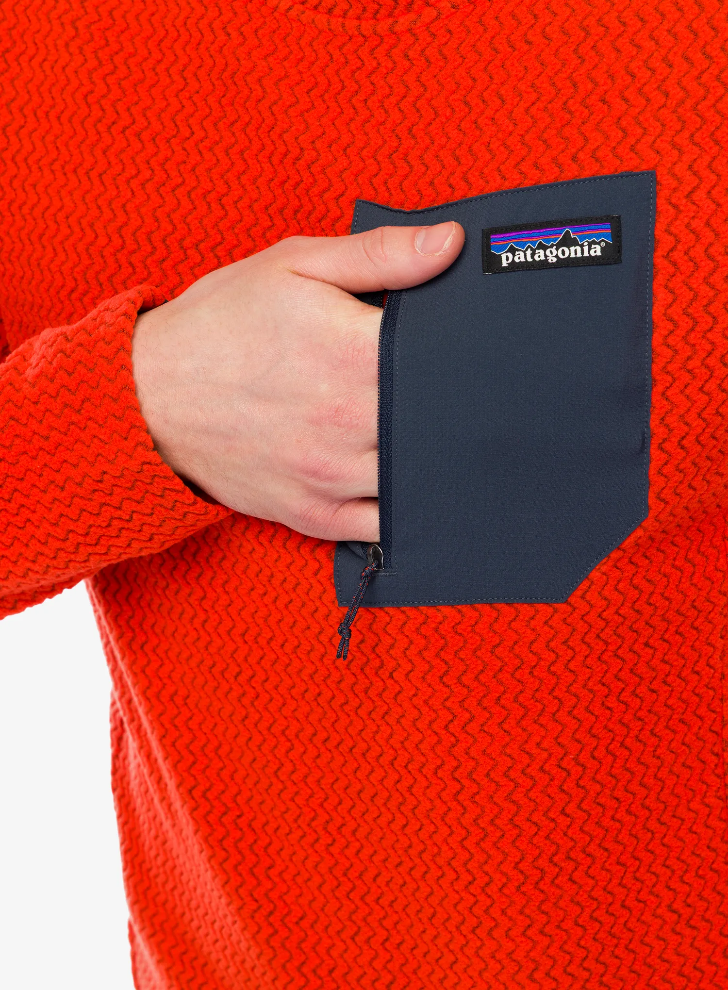 Džemperis Patagonia R1 Air Crew - pollinator orange