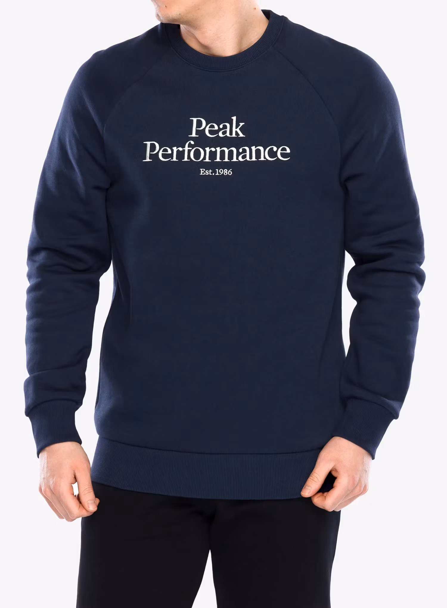 Džemperis Peak Performance Original Crew - blue shadow/offwhite