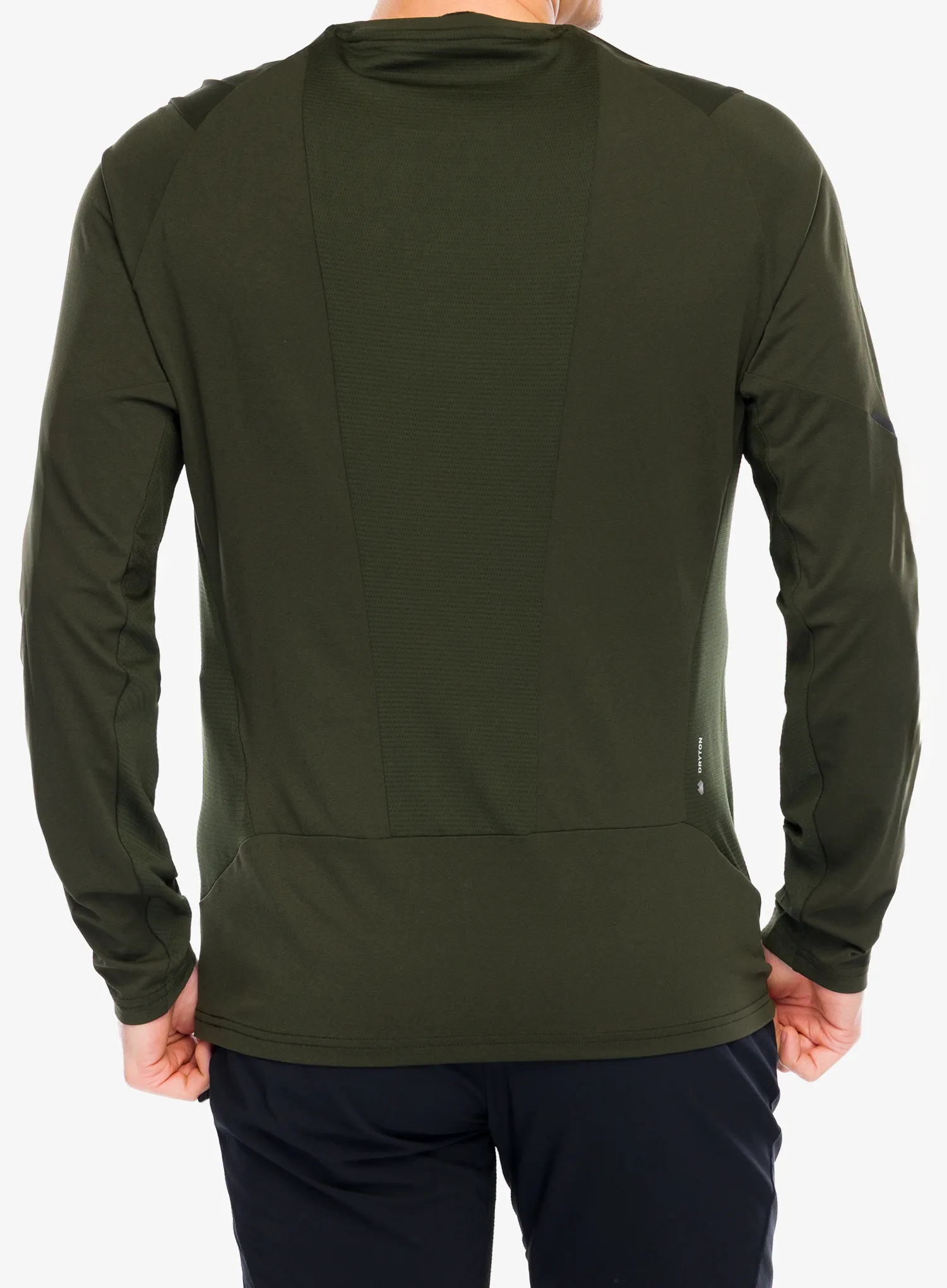 Džemperis Salewa Pedroc Dry L/S Tee - dark olive