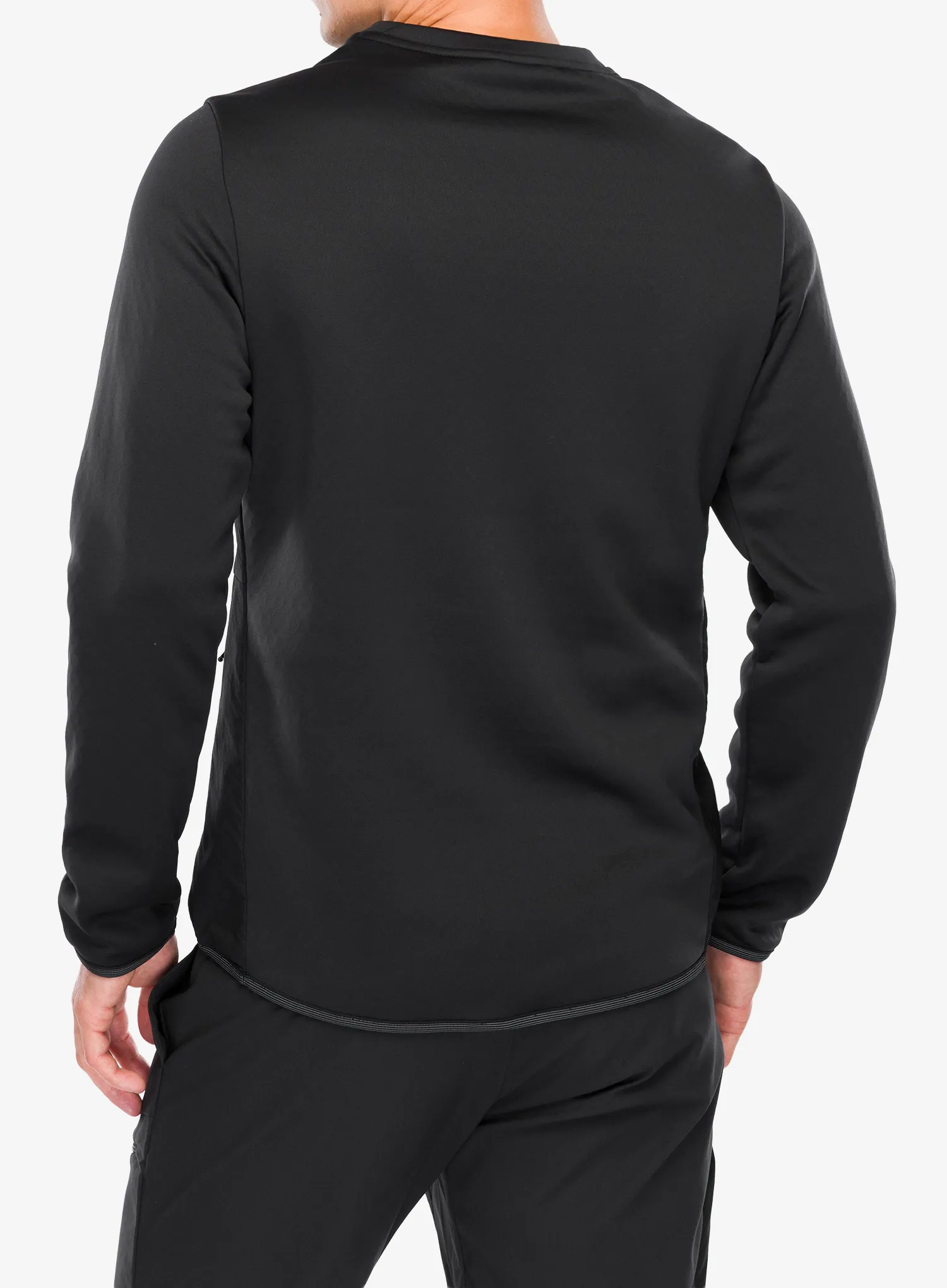 Džemperis Salomon Outline Hyb Warm Pullov - deep black