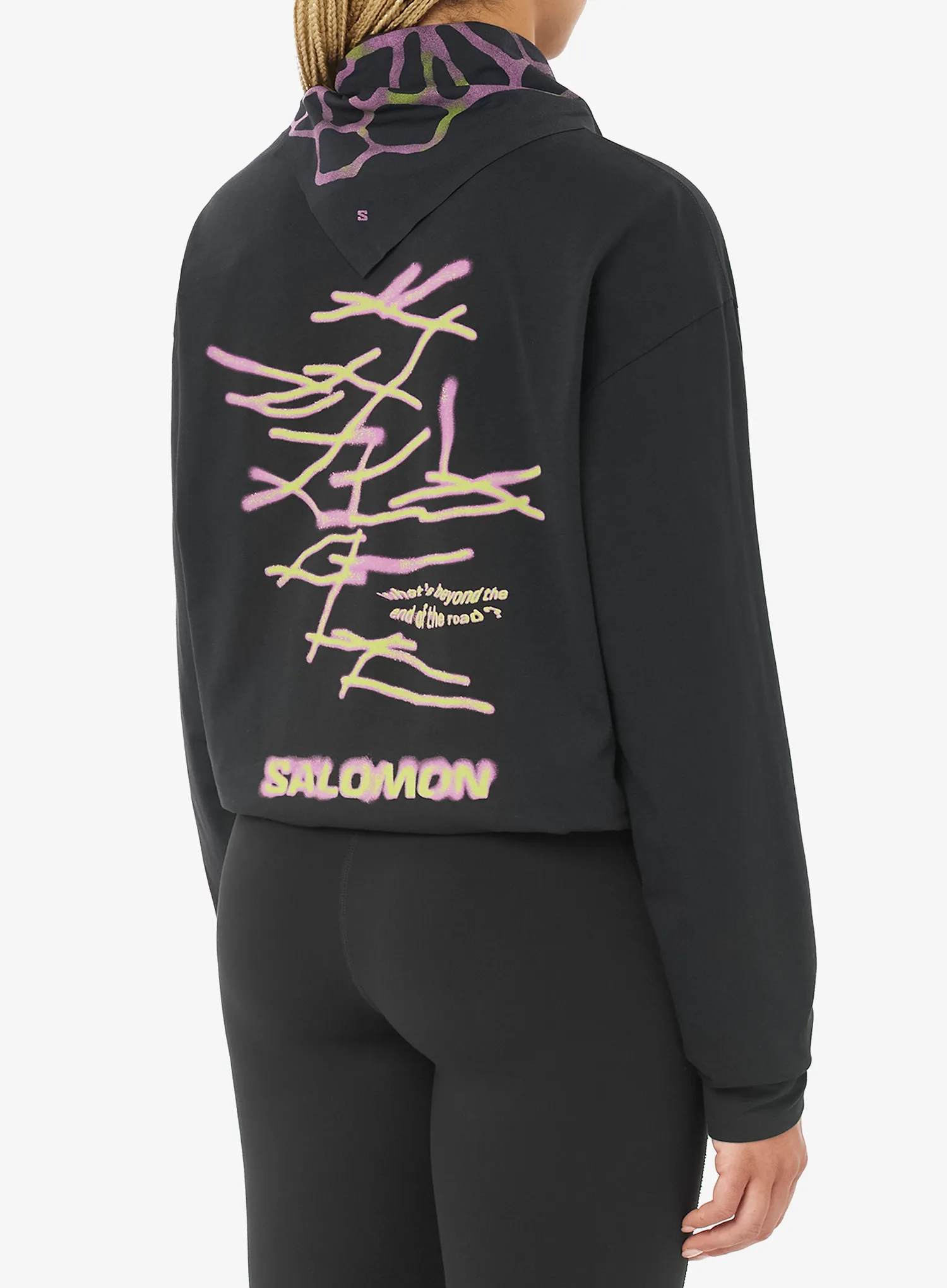 Džemperis Salomon Wild Rays LS Tee - deep black