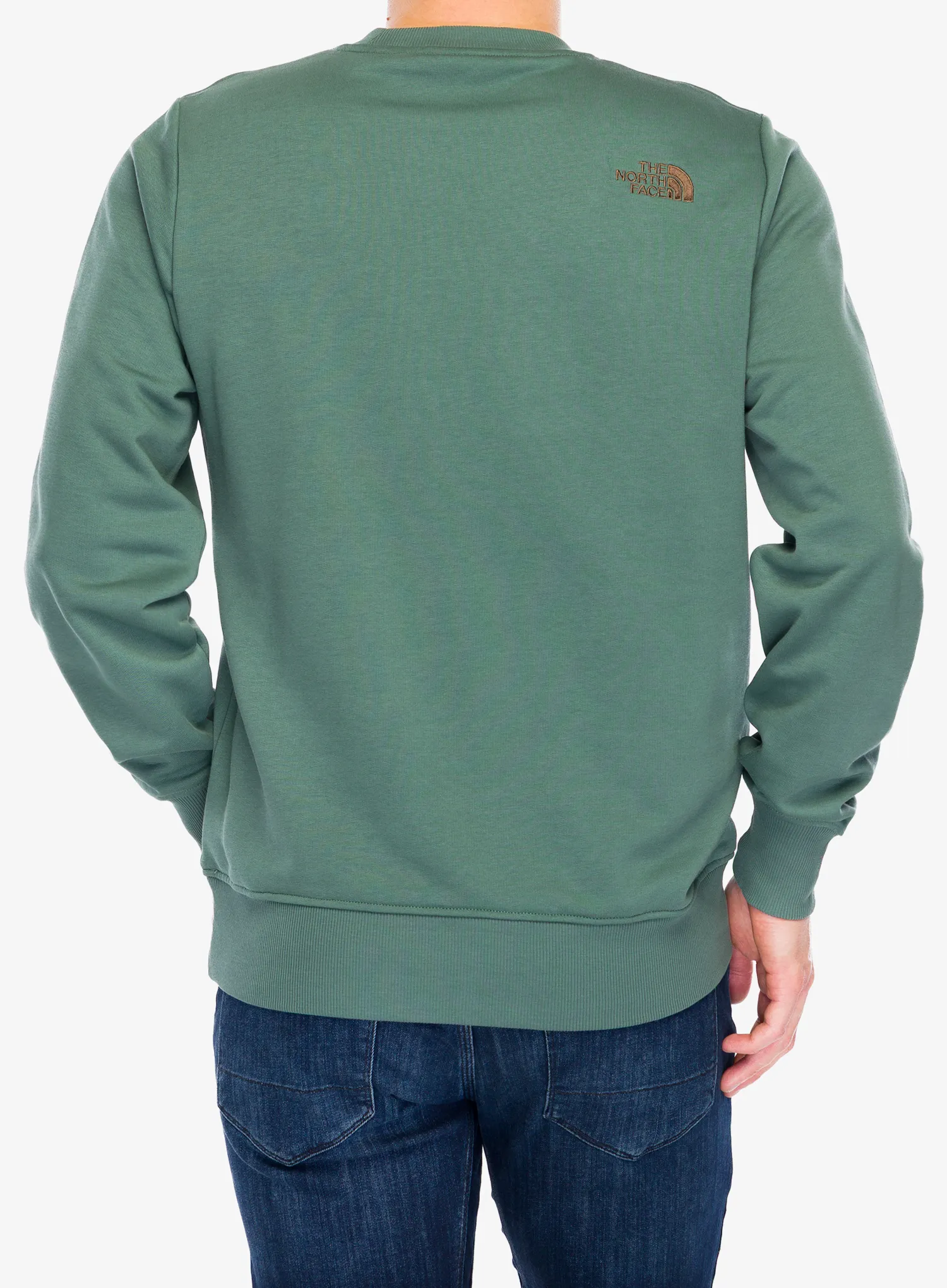 Džemperis The North Face Drew Peak Light Crew - duck green/latte