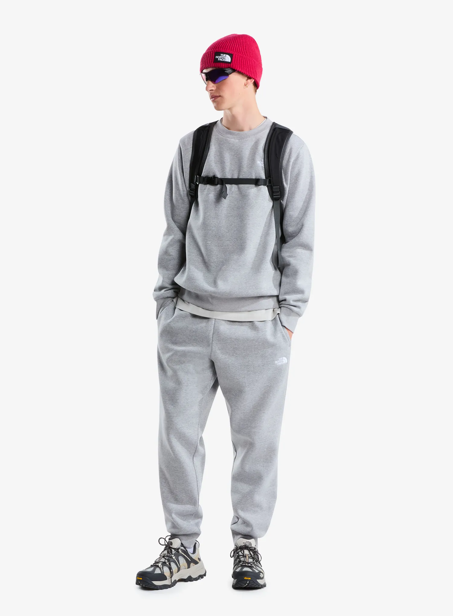 Džemperis The North Face Evolution Simple Dome Regular Crew - pale grey heather