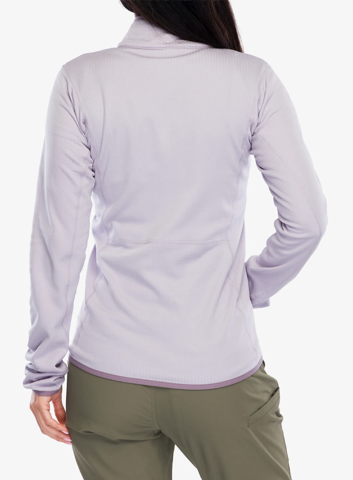 Džemperis moterims Columbia Essential Hike Grid Fleece Full Zip - lavender pearl/shale purple