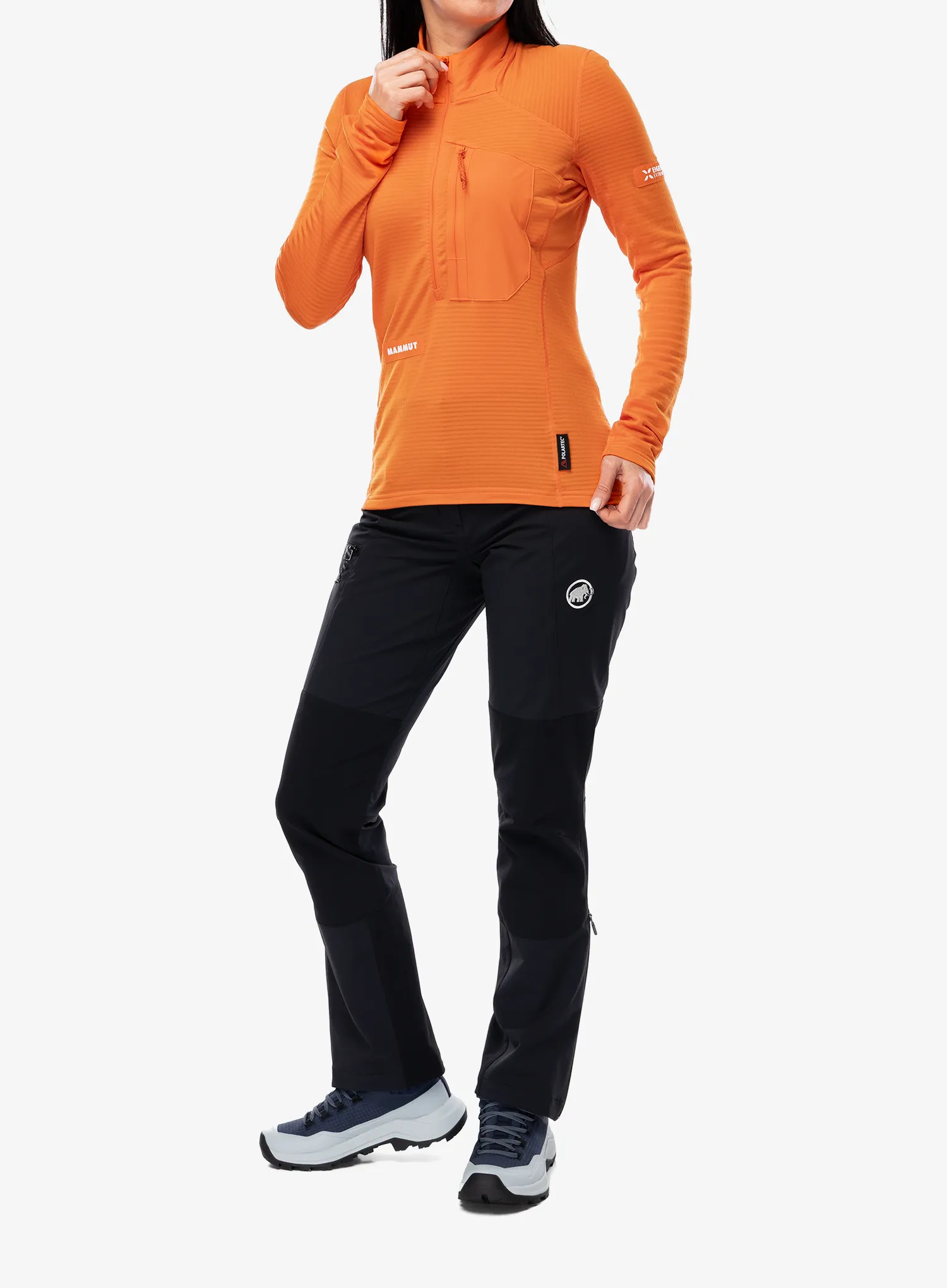 Džemperis moterims Mammut Eiger Nordwand Advanced FL Half Zip Pull - orange