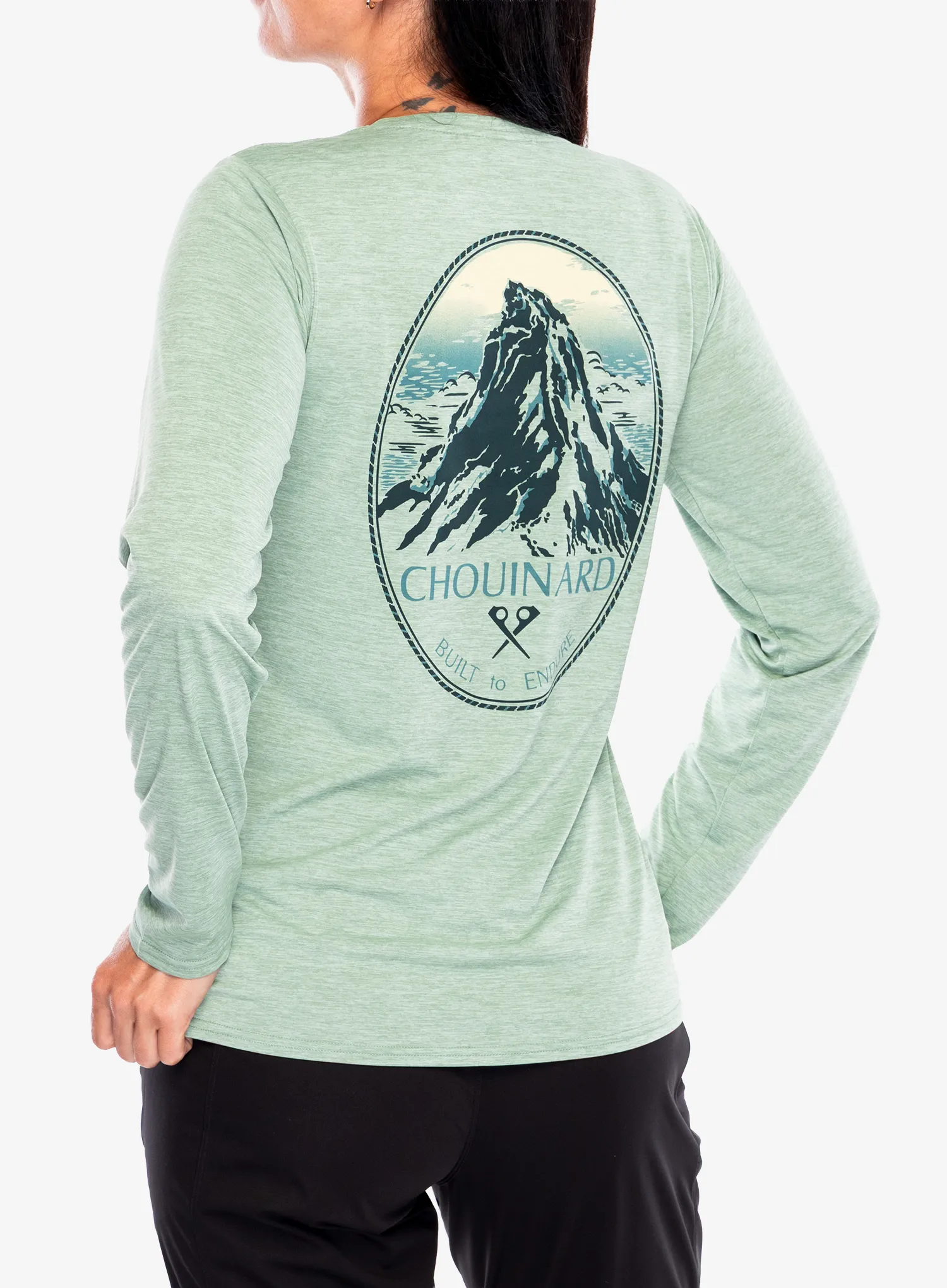 Džemperis moterims Patagonia L/S Cap Cool Daily Graphic Shirt Lands - chouinard crest/green