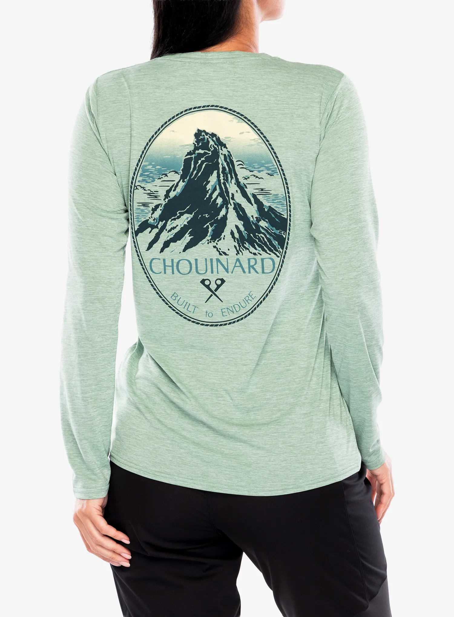 Džemperis moterims Patagonia L/S Cap Cool Daily Graphic Shirt Lands - chouinard crest/green