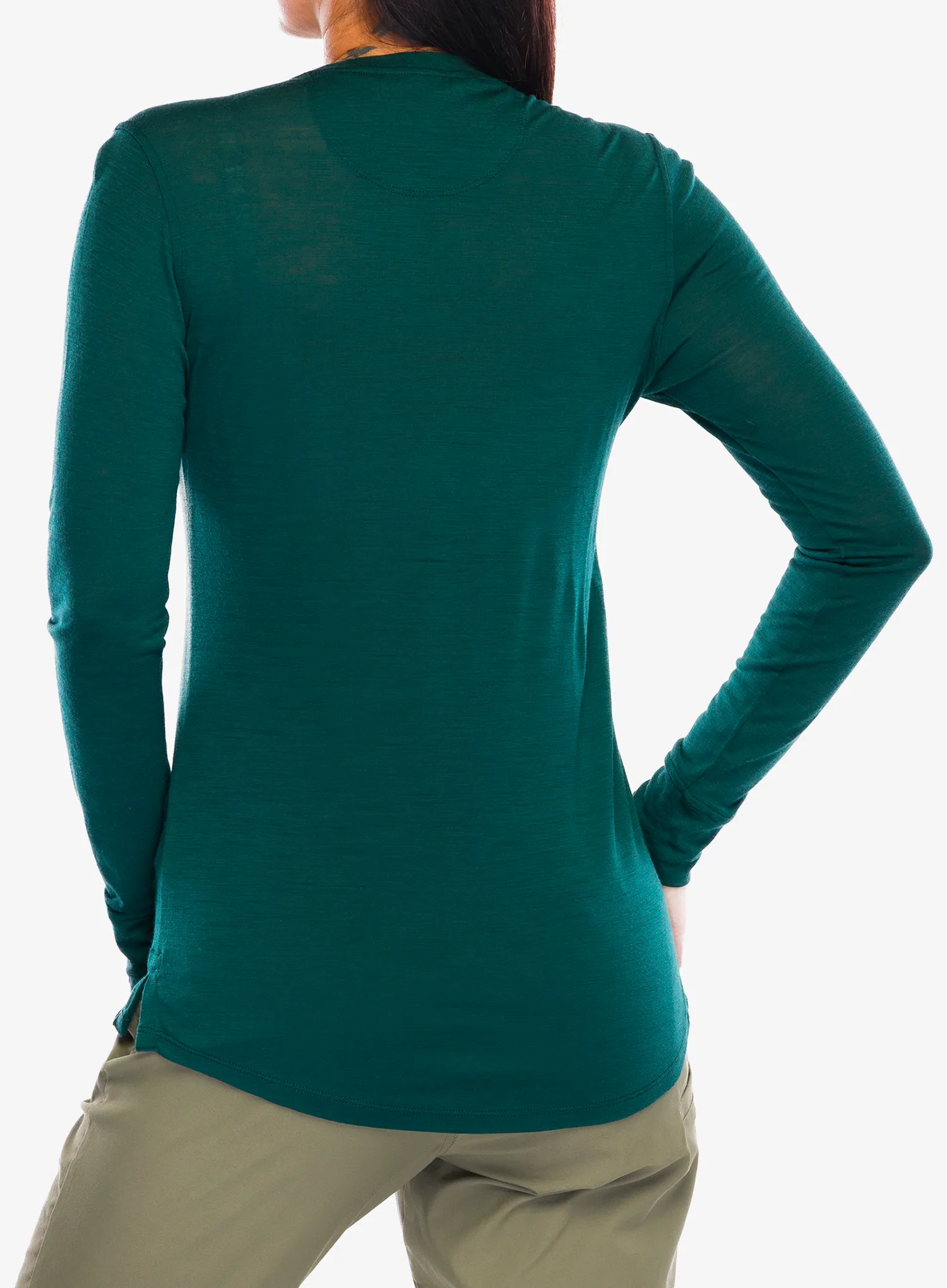 Džemperis moterims Patagonia L/S Cap Cool Merino Graphic - fitz roy strata/cascade green