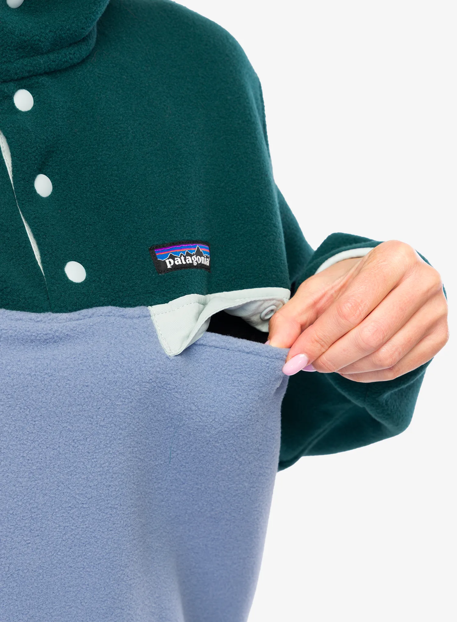 Džemperis moterims Patagonia Lightweight Synch Snap-T Pullover - barnacle blue