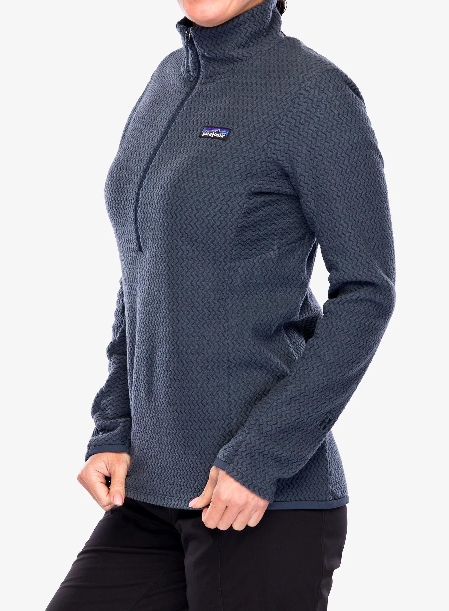 Džemperis moterims Patagonia R1 Air Zip Neck - smolder blue