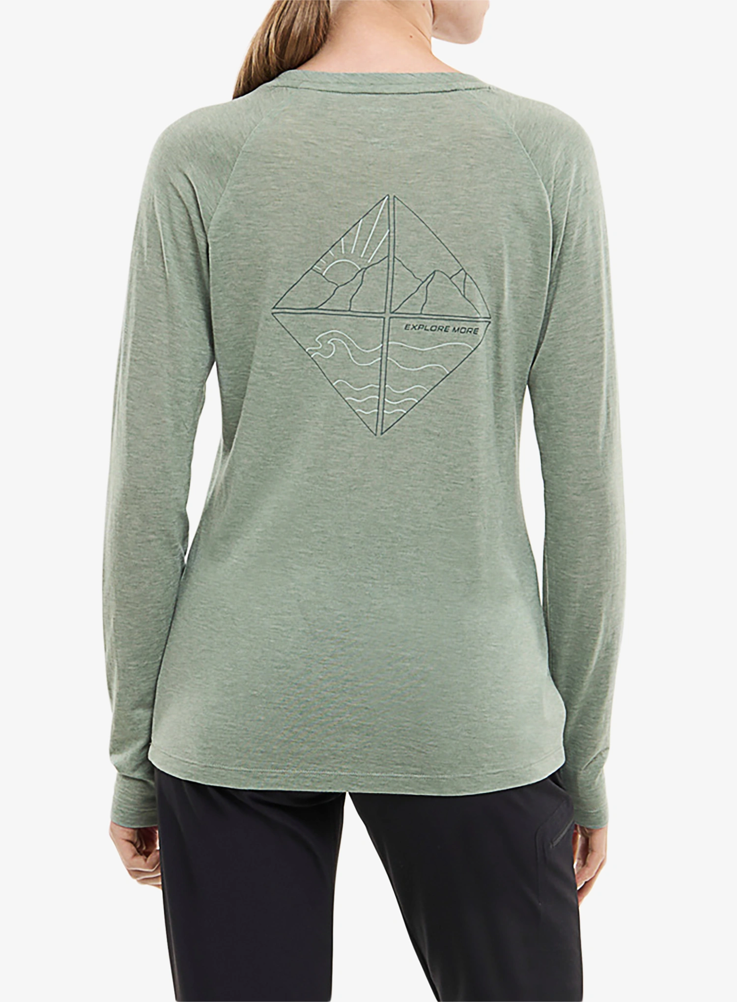 Džemperis moterims Viking Longsleeve Andali - green
