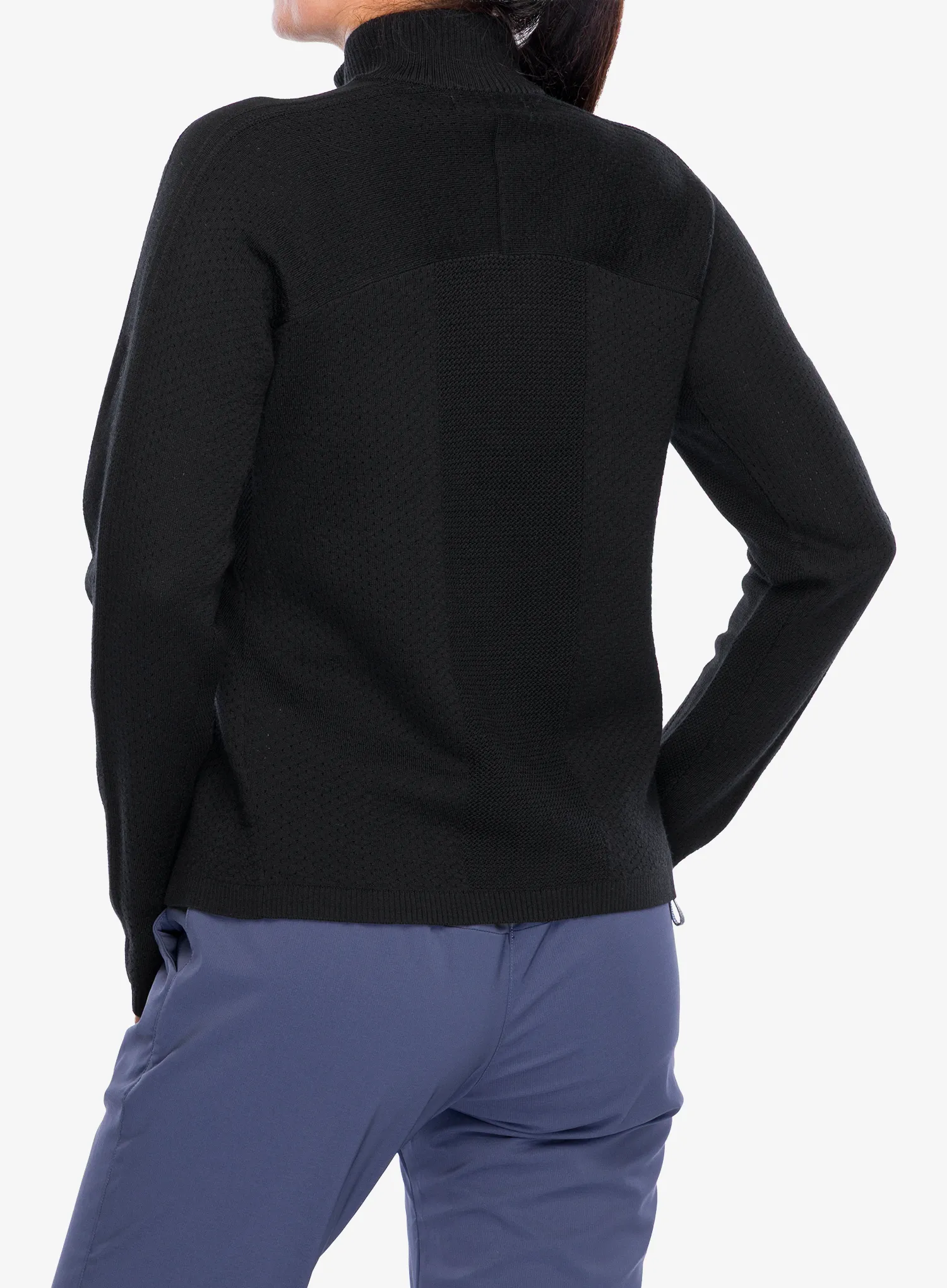 Džemperis moterims Icebreaker Anniversary Original LS Half Zip - black