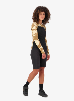 Džemperis moterims Mons Royale Diversion Merino Bike Jersey Long Sleeve - mr grunge/black