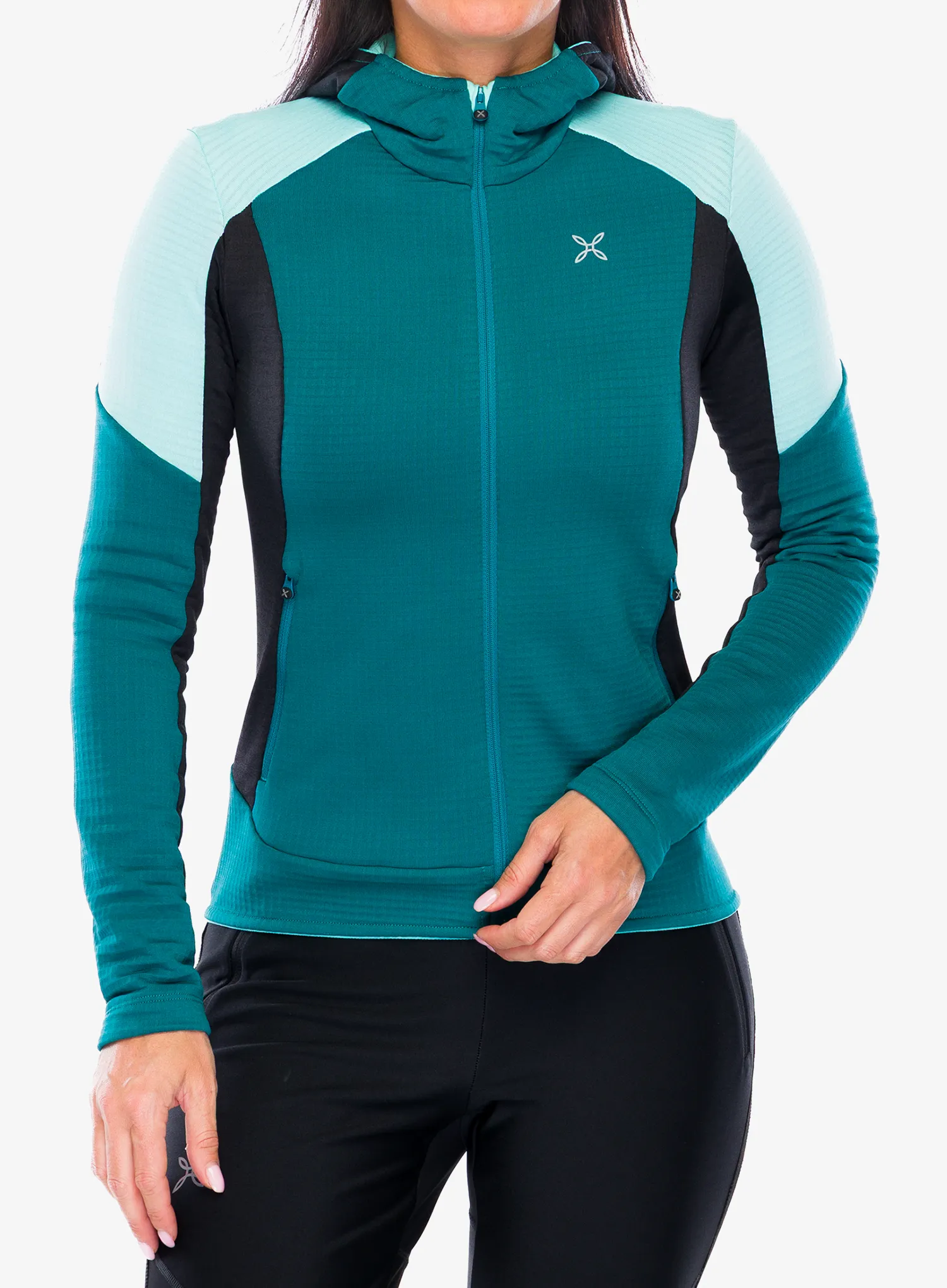 Džemperis moterims Montura Stretch Color Hoody Jacket - baltic/ice blue