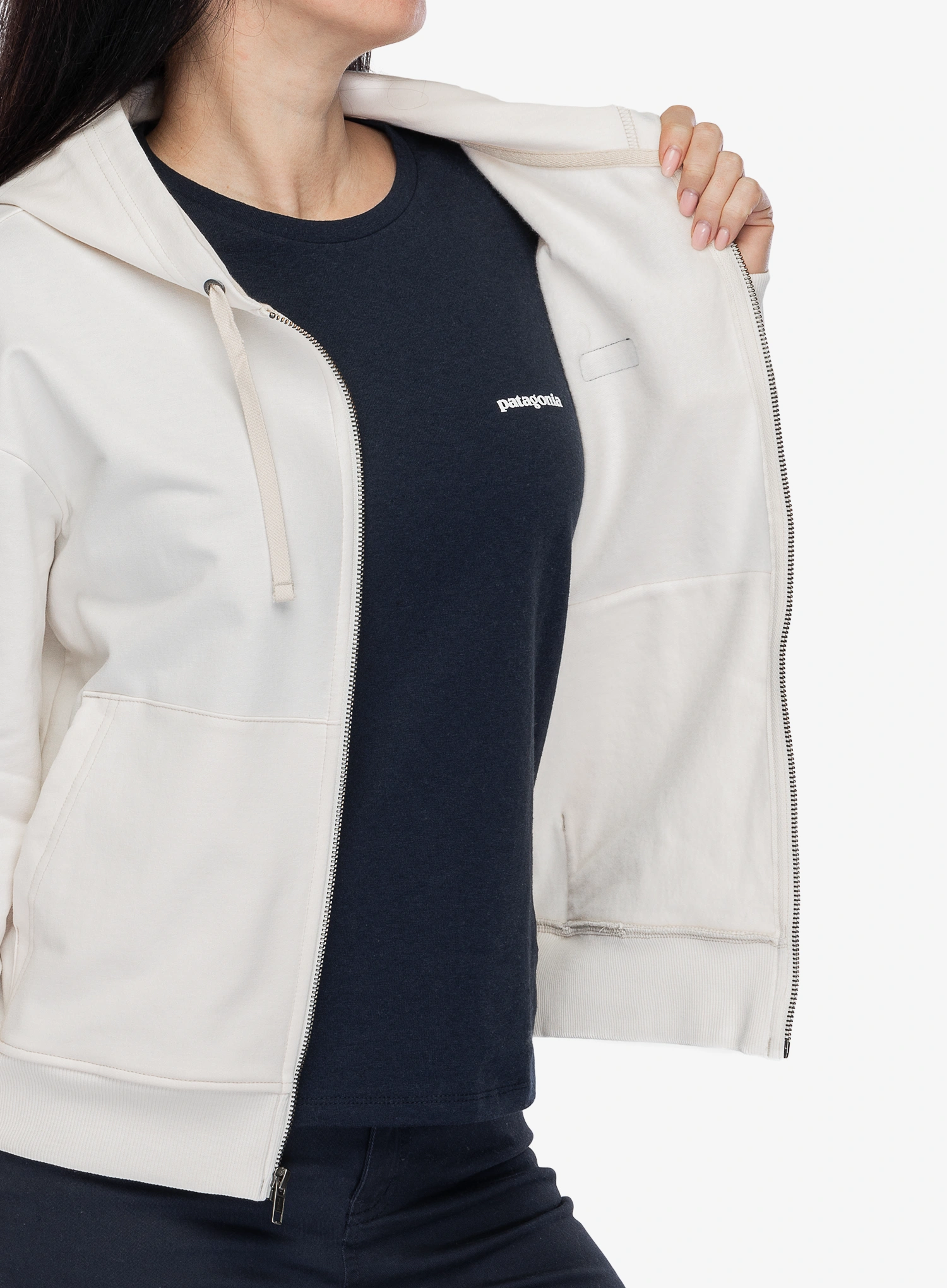 Džemperis moterims Patagonia Ahnya Full-Zip Hoody - natural