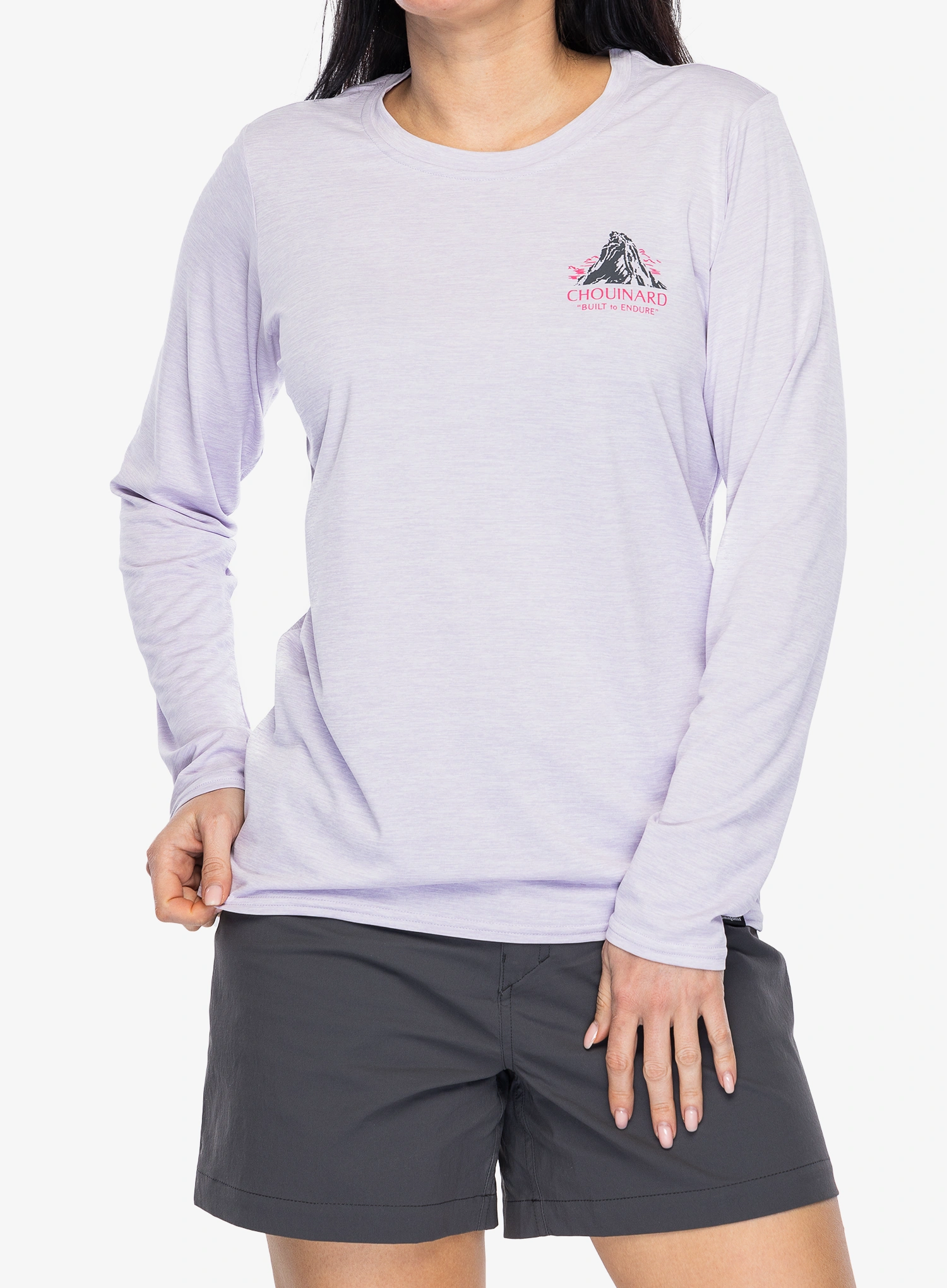 Džemperis moterims Patagonia L/S Cap Cool Daily Graphic Shirt Lands - chouinard crest/fox purple