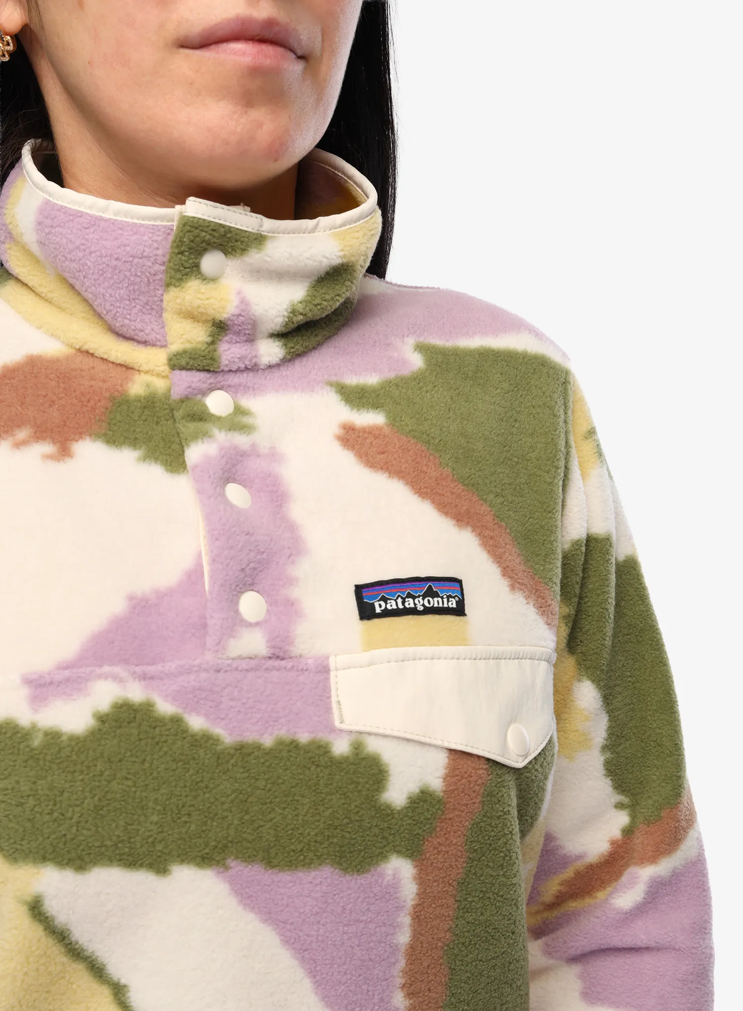 Džemperis moterims Patagonia Lightweight Synch Snap-T Pullover - sunshine/natural
