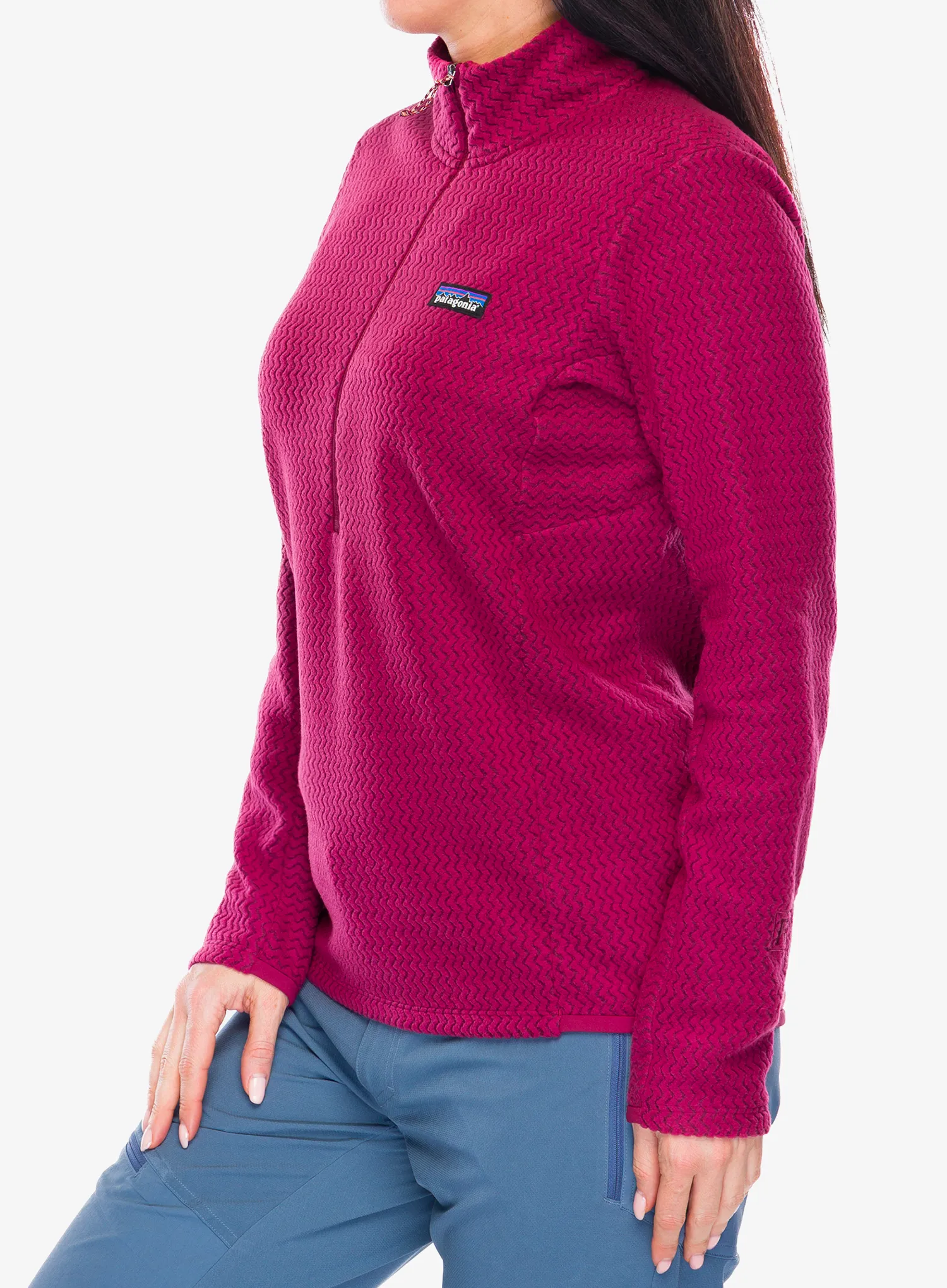 Džemperis moterims Patagonia R1 Air Zip Neck - marion red