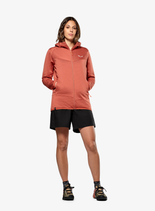 Džemperis moterims Salewa Puez Altavia PL HD Jacket - etruscan red