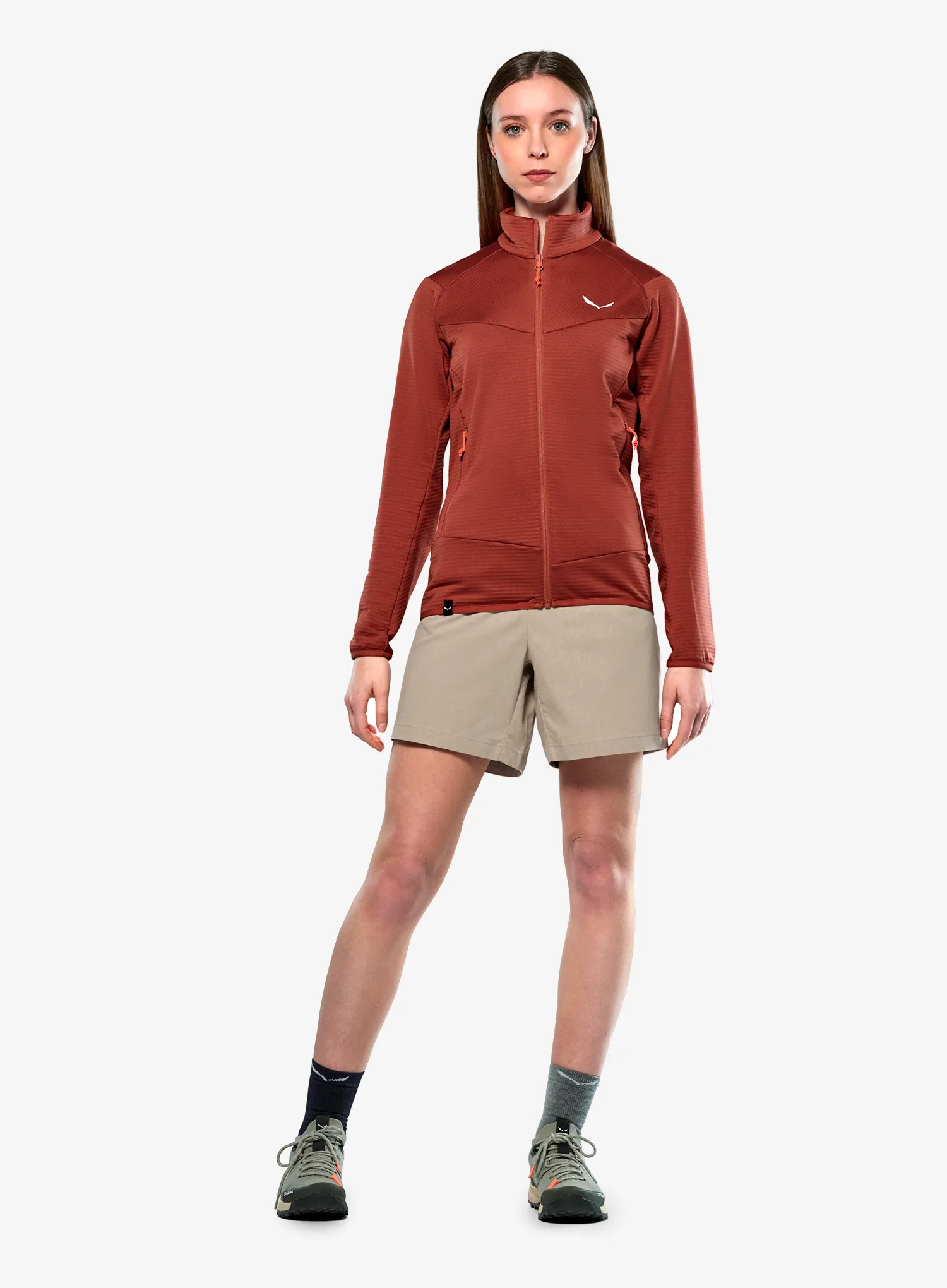 Džemperis moterims Salewa Puez Altavia PL Jacket - etruscan red