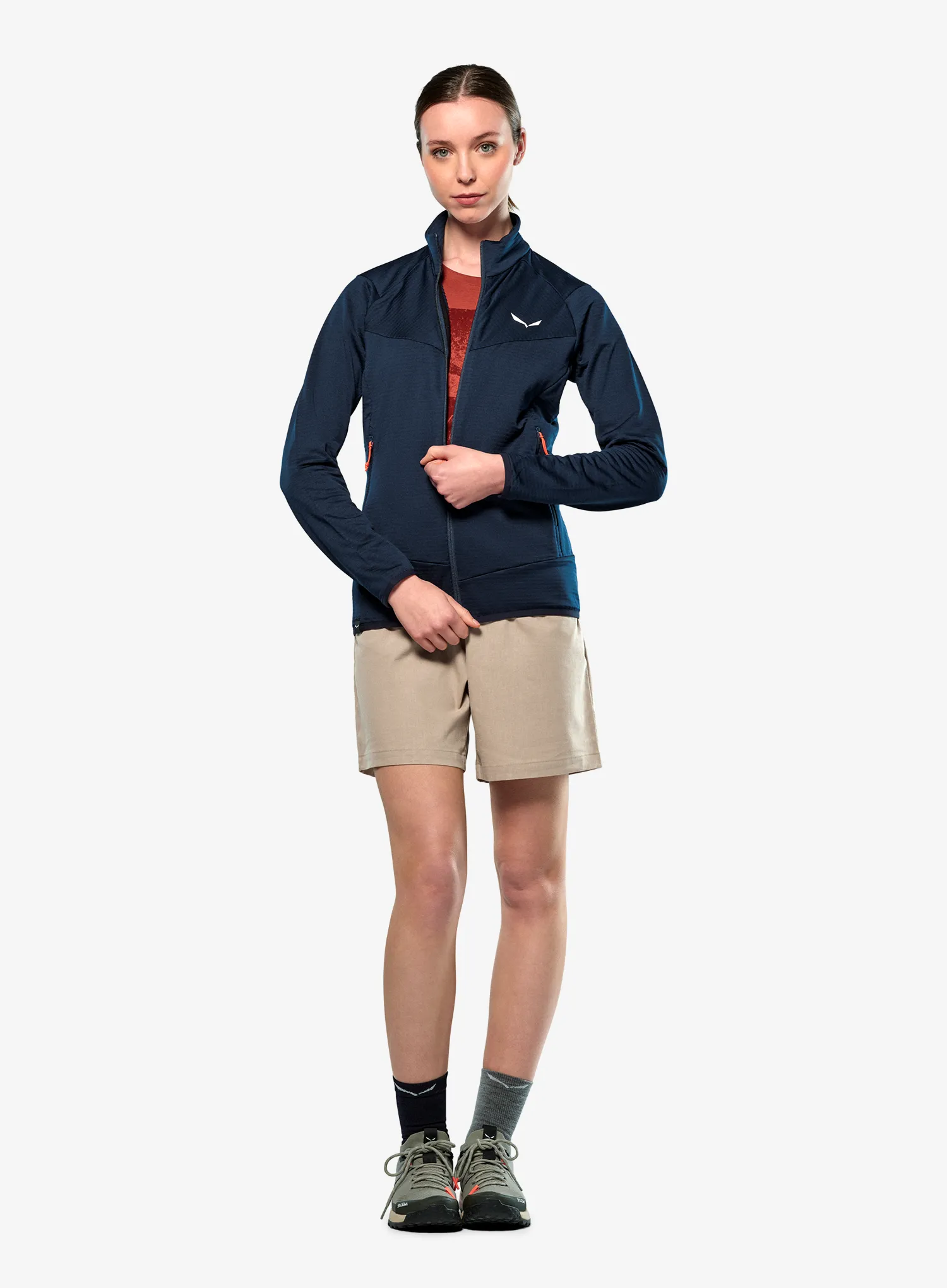 Džemperis moterims Salewa Puez Altavia PL Jacket - navy blazer