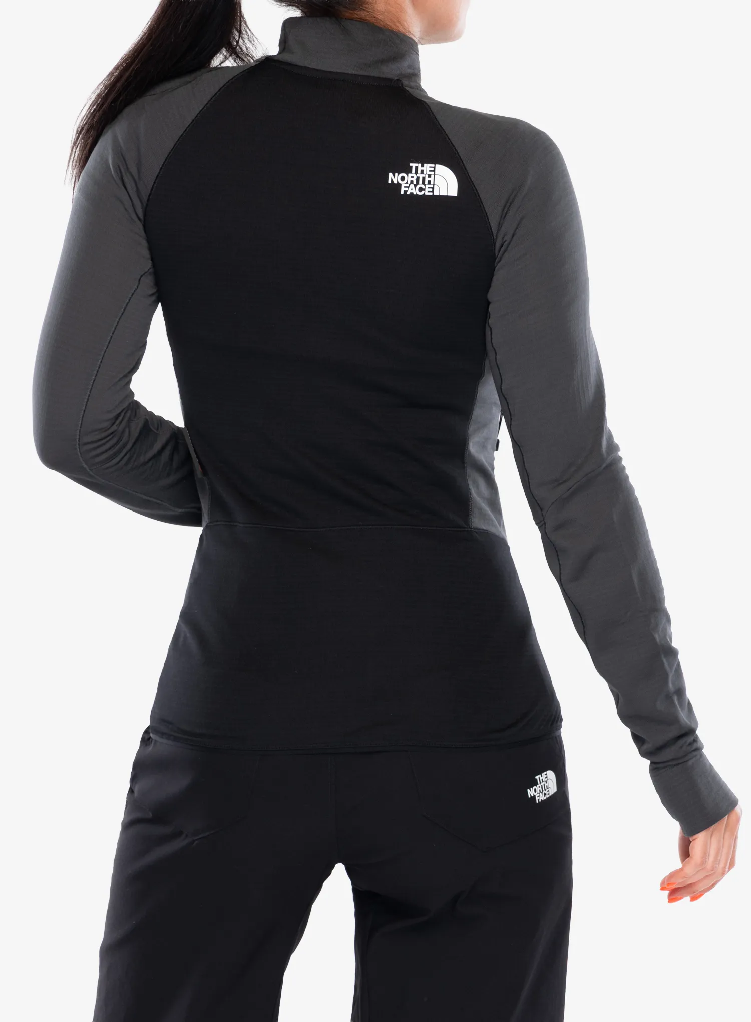 Džemperis moterims The North Face Bolt Polartec Jacket - asphalt grey/tnf black