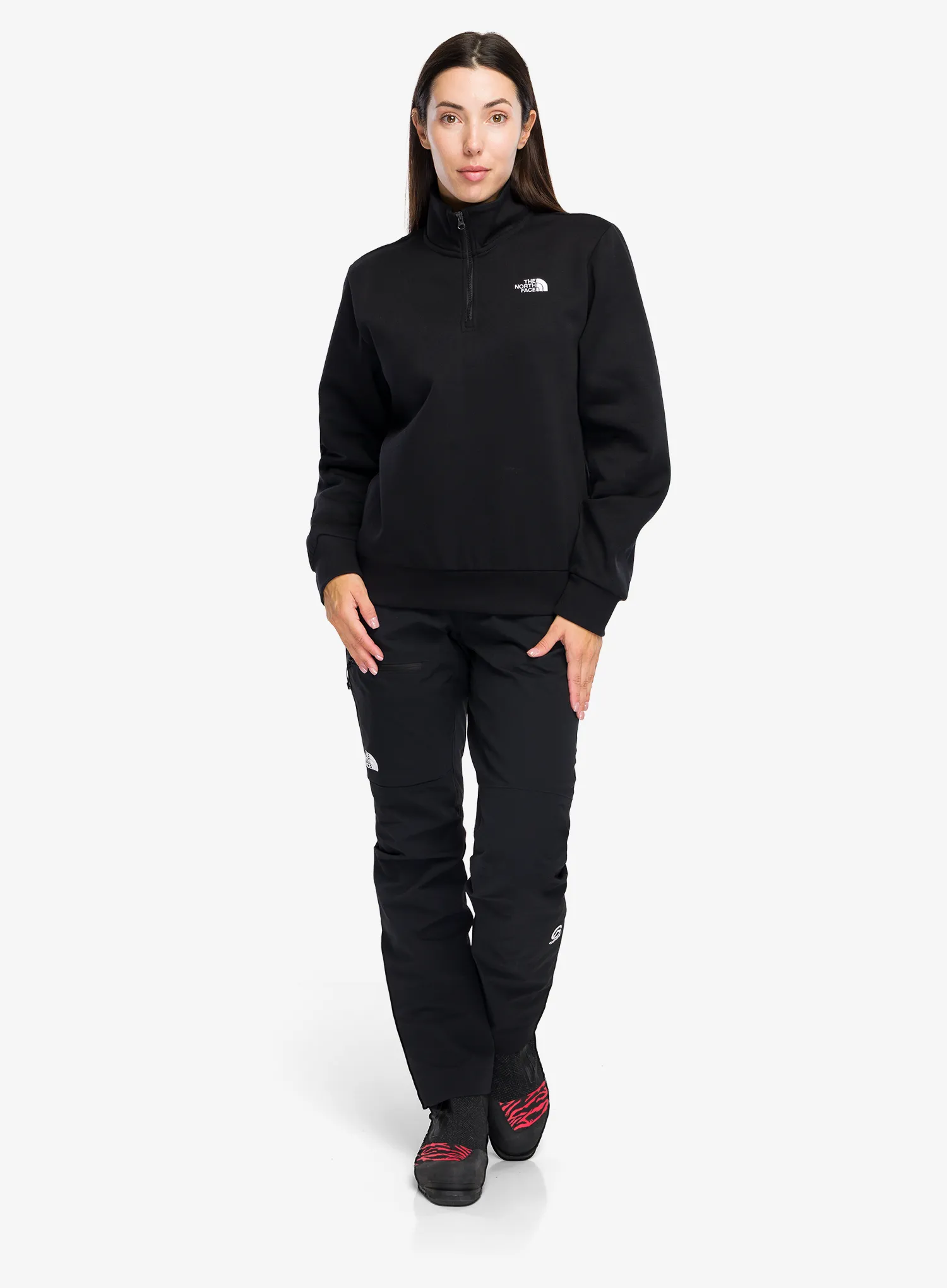 Džemperis moterims The North Face Evolution Simple Dome Regular 1/4 Zip - tnf black