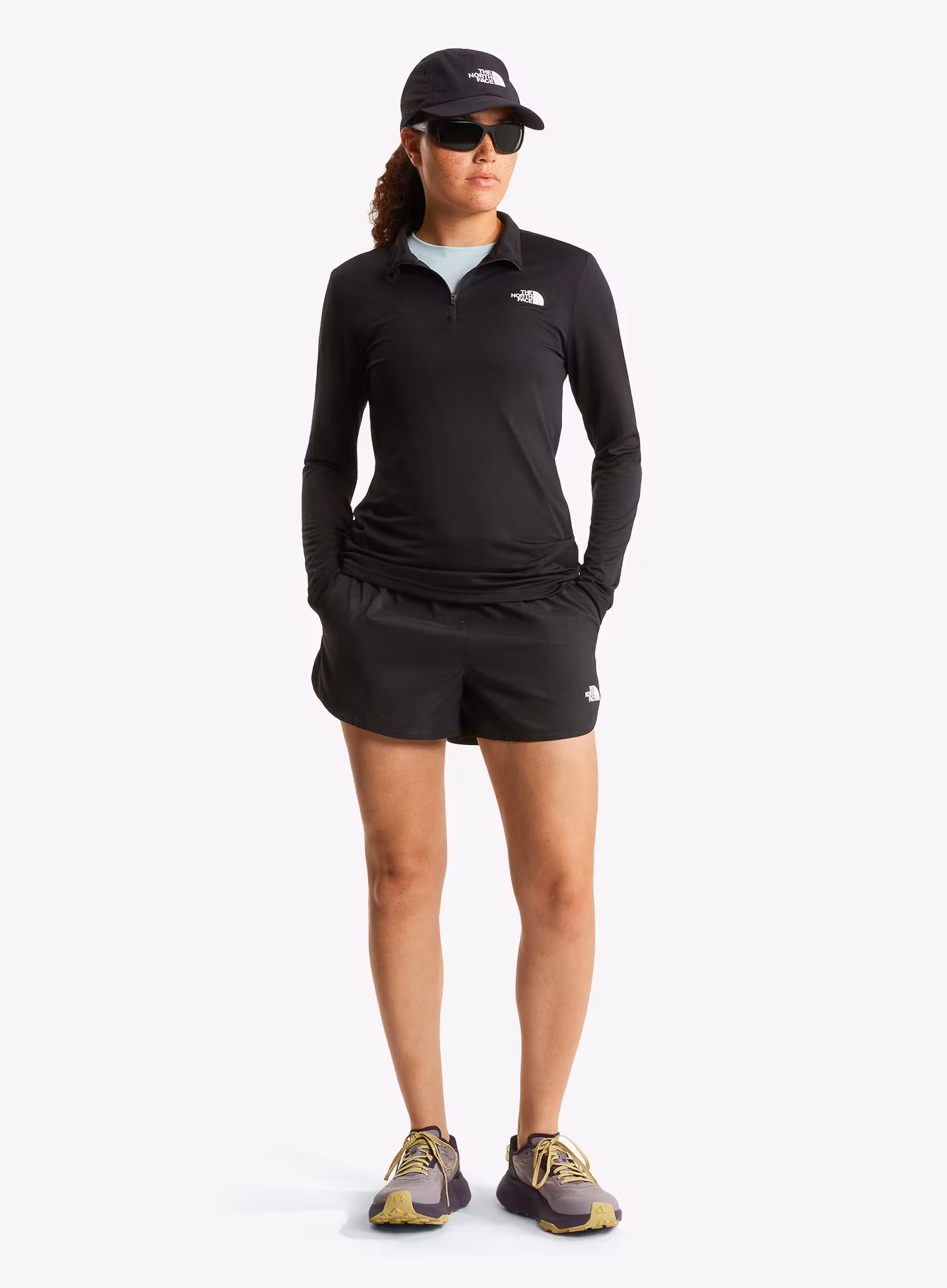 Džemperis moterims The North Face Flex 1/4 Zip Tee Slim - tnf black